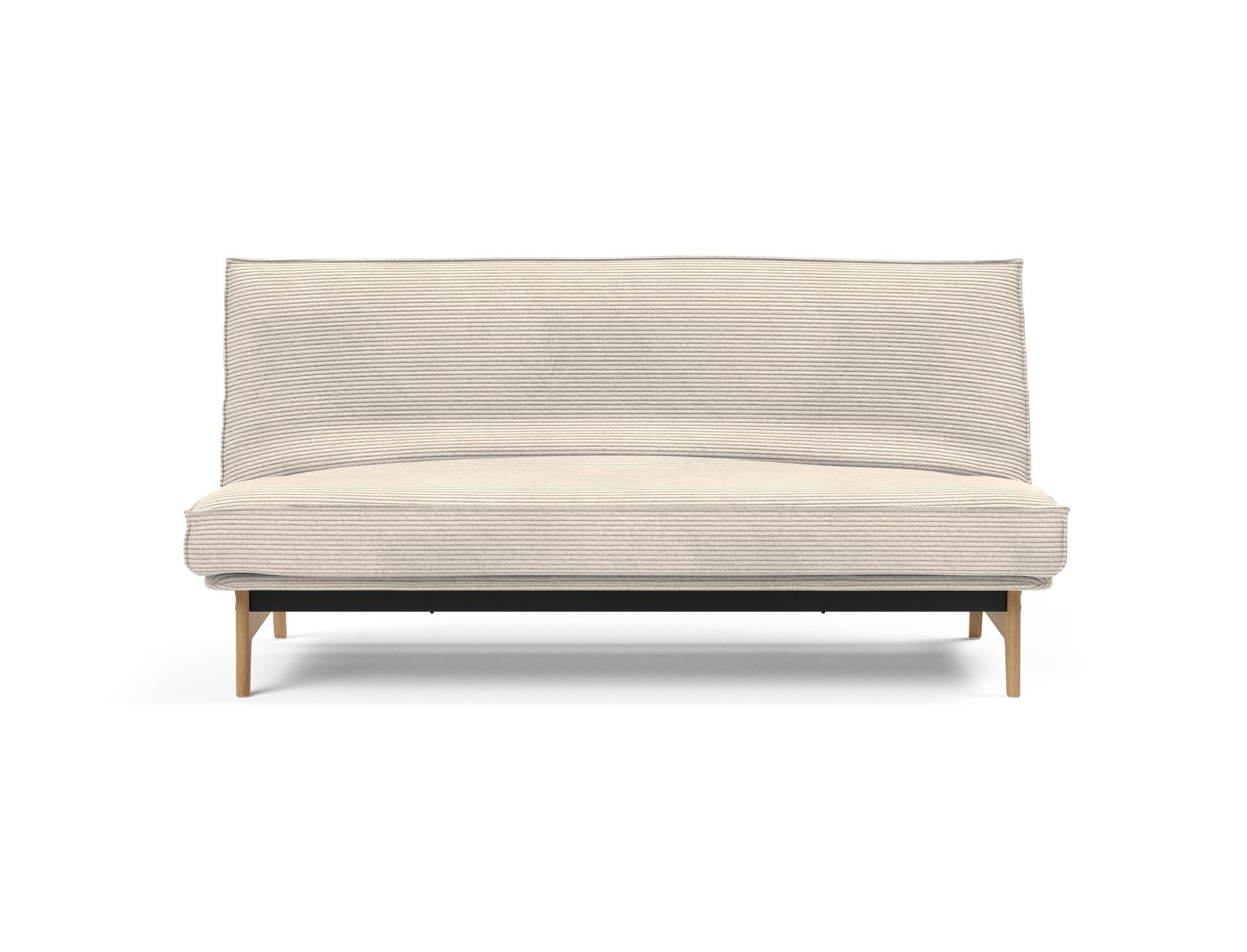 Erleben Sie das Aslak 140 Bettsofa von Innovation Living: modernes Design, hochwertige Soft Spring Matratze und edles Sharp Plus Cover für optimalen Komfort.