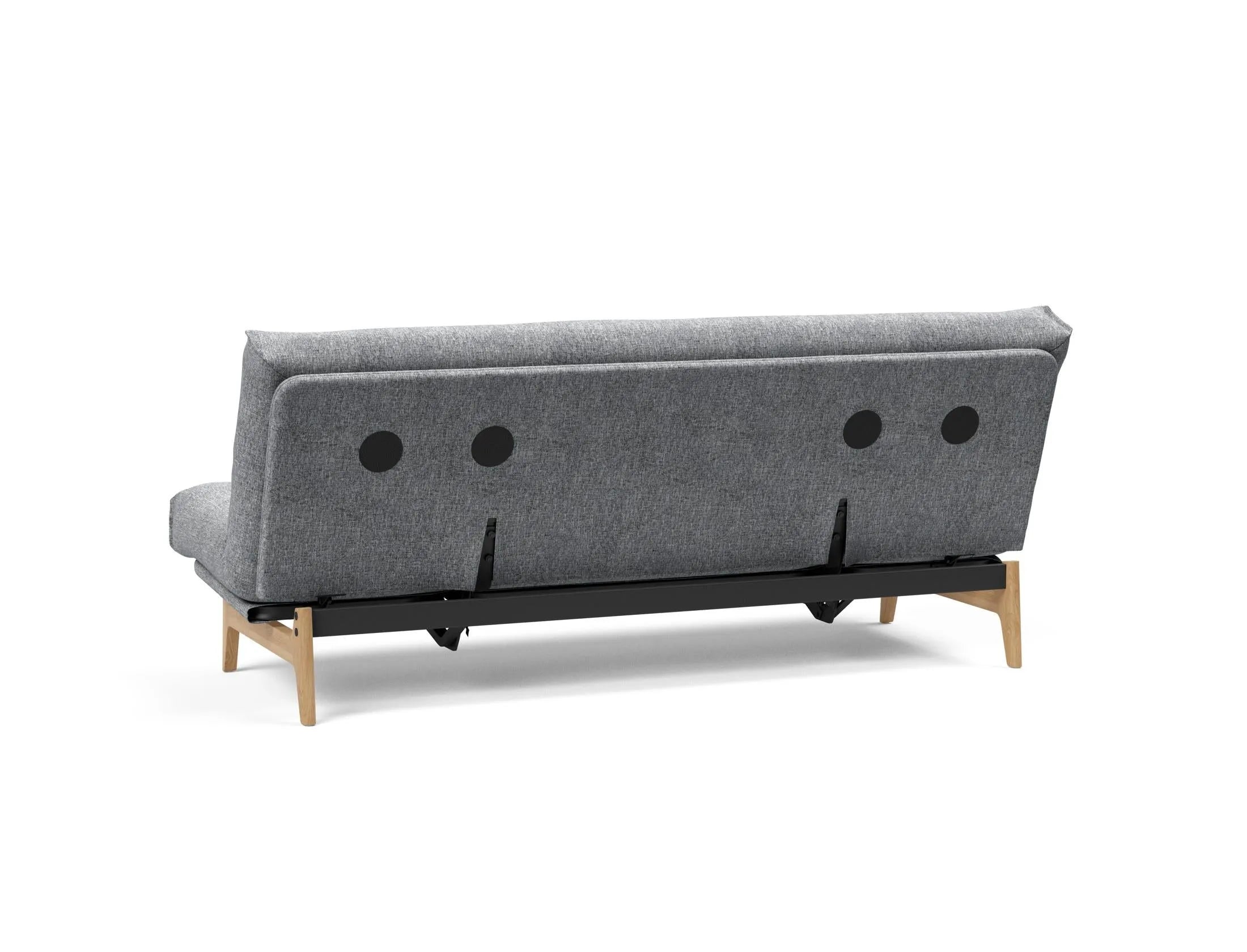 Aslak 120 Bettsofa Nordic: Stilvolles Schlafsofa mit hochwertigem Spring-Bezug. Perfekt für kompakte Wohnräume und gemütliche Nächte.