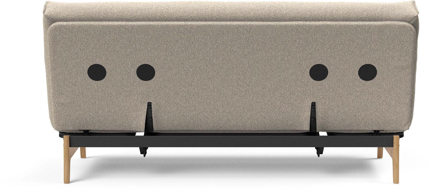Entdecken Sie das Aslak 140 Bettsofa von Innovation Living – stilvolles Nordic Design und hochwertiger Latex für erholsame Nächte.