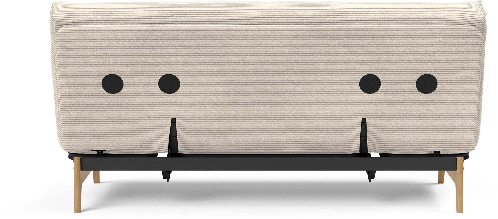 Entdecken Sie das Aslak 140 Bettsofa von Innovation Living – stilvolles Nordic Design und hochwertiger Latex für erholsame Nächte.