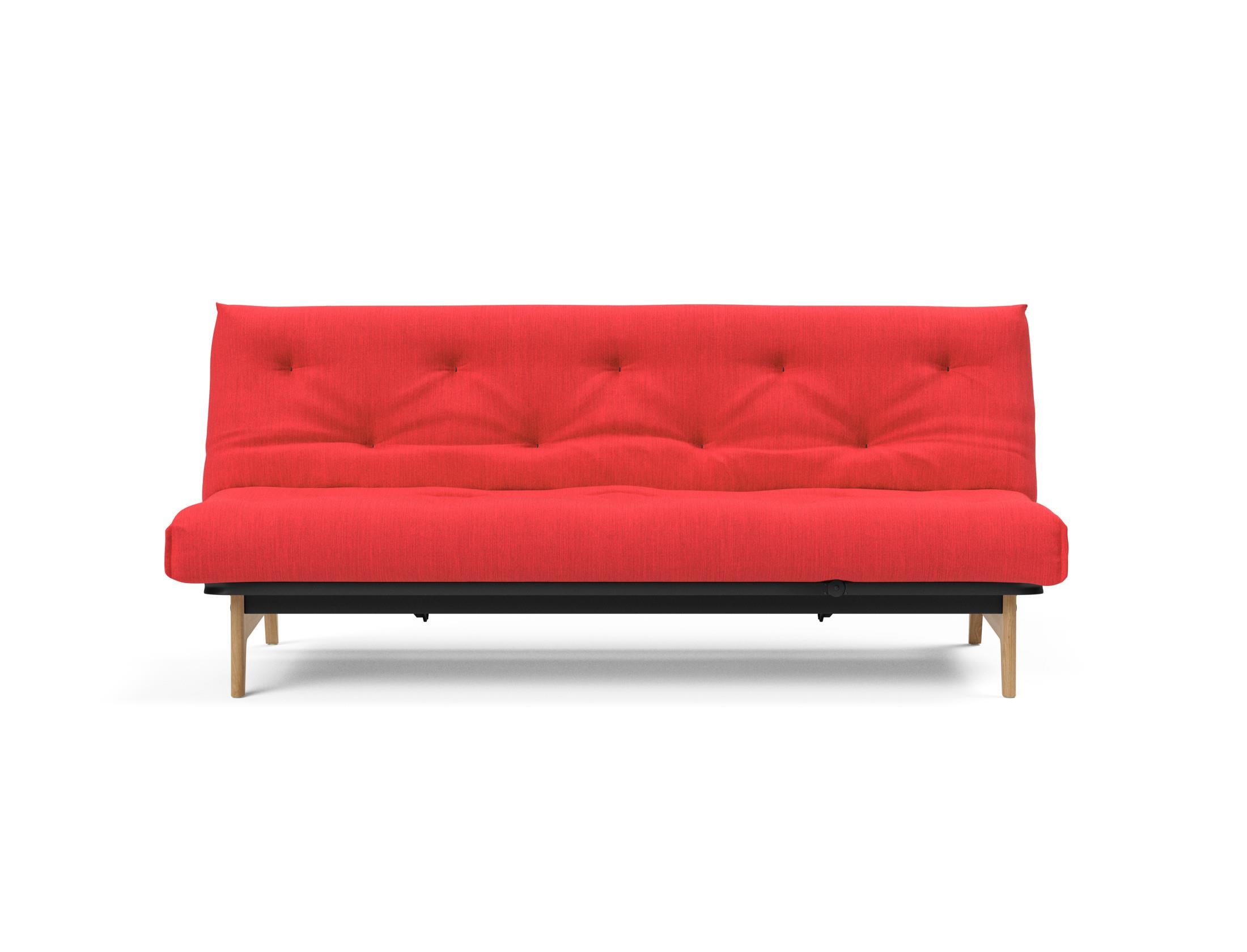 Aslak 120 Bettsofa Nordic: Elegantes Sofa mit Soft Spring Bezug, ideal für gemütliche Nächte und stilvolle Wohnräume.