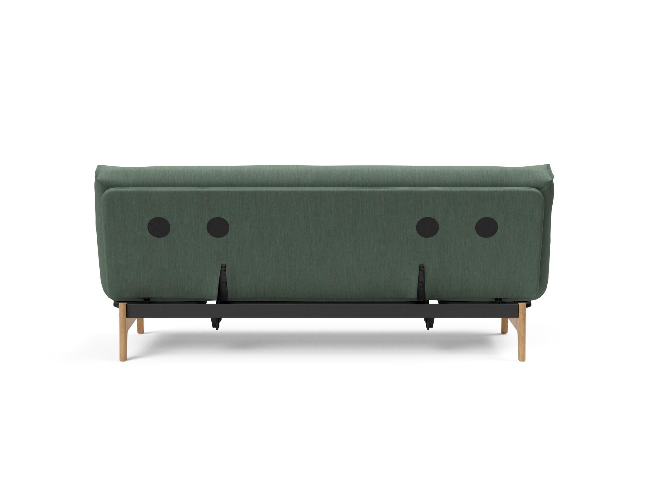 Aslak 120 Bettsofa Nordic: Modernes Design mit Soft Spring Bezug, perfekt für entspannte Abende und stilvolle Einrichtungsideen.