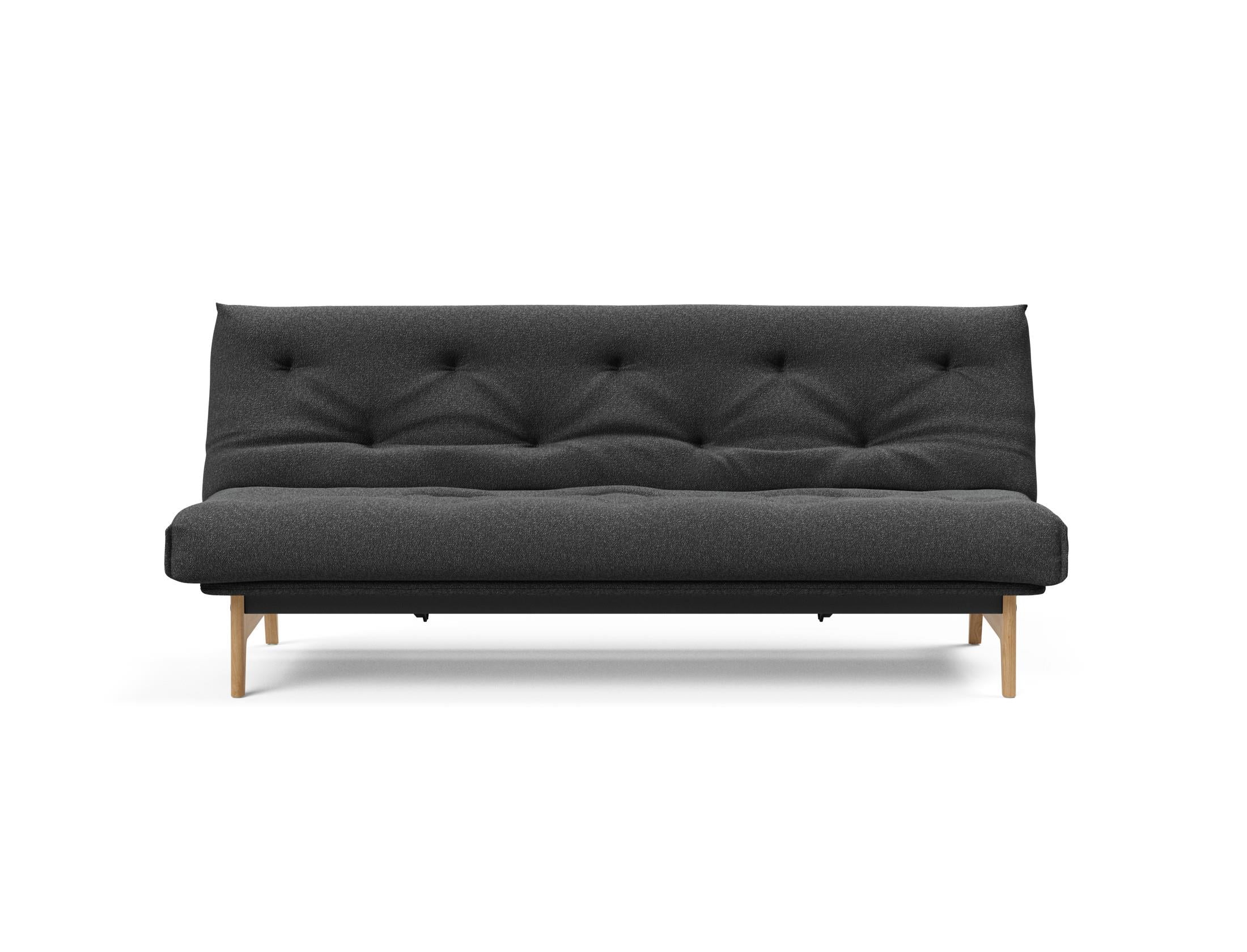 Aslak 120 Bettsofa Nordic: Elegantes Sofa mit Soft Spring Bezug, ideal für gemütliche Nächte und stilvolle Wohnräume.
