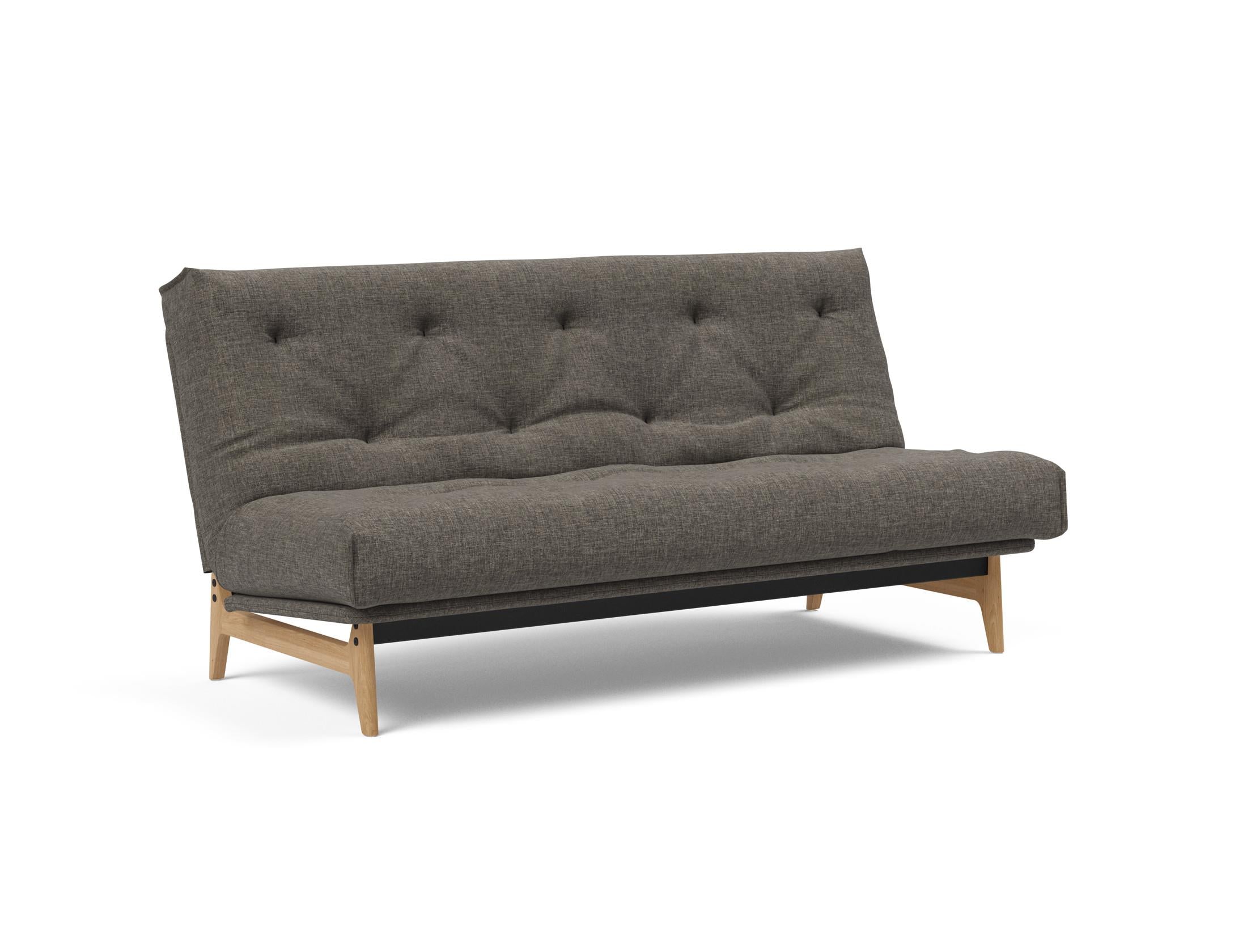 Erleben Sie das Aslak 140 Bettsofa Nordic: Stilvolles skandinavisches Design und der komfortable Soft Spring Bezug sorgen für perfekten Schlafkomfort.