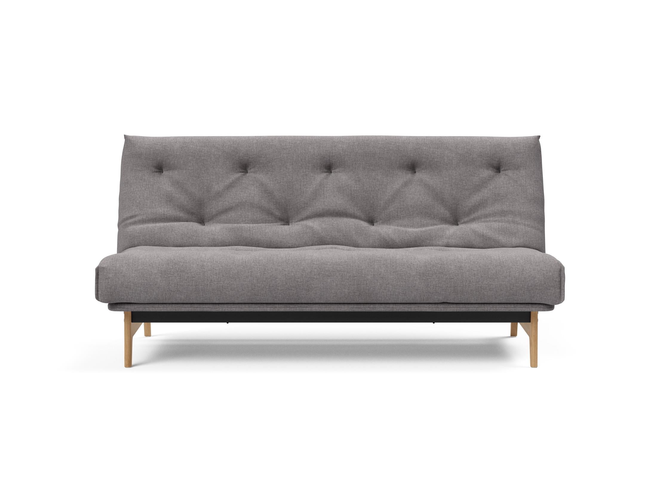 Erleben Sie das Aslak 140 Bettsofa Nordic: Stilvolles skandinavisches Design und der komfortable Soft Spring Bezug sorgen für perfekten Schlafkomfort.