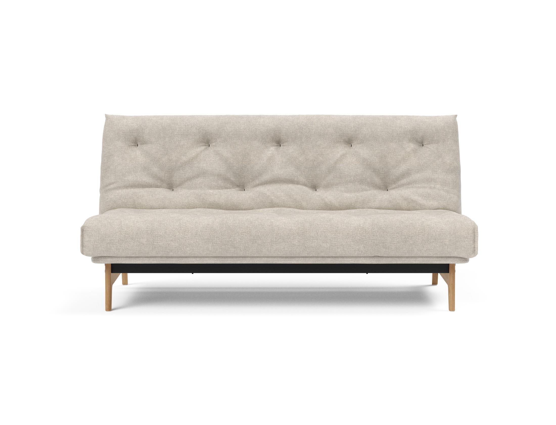 Erleben Sie das Aslak 140 Bettsofa Nordic: Stilvolles skandinavisches Design und der komfortable Soft Spring Bezug sorgen für perfekten Schlafkomfort.