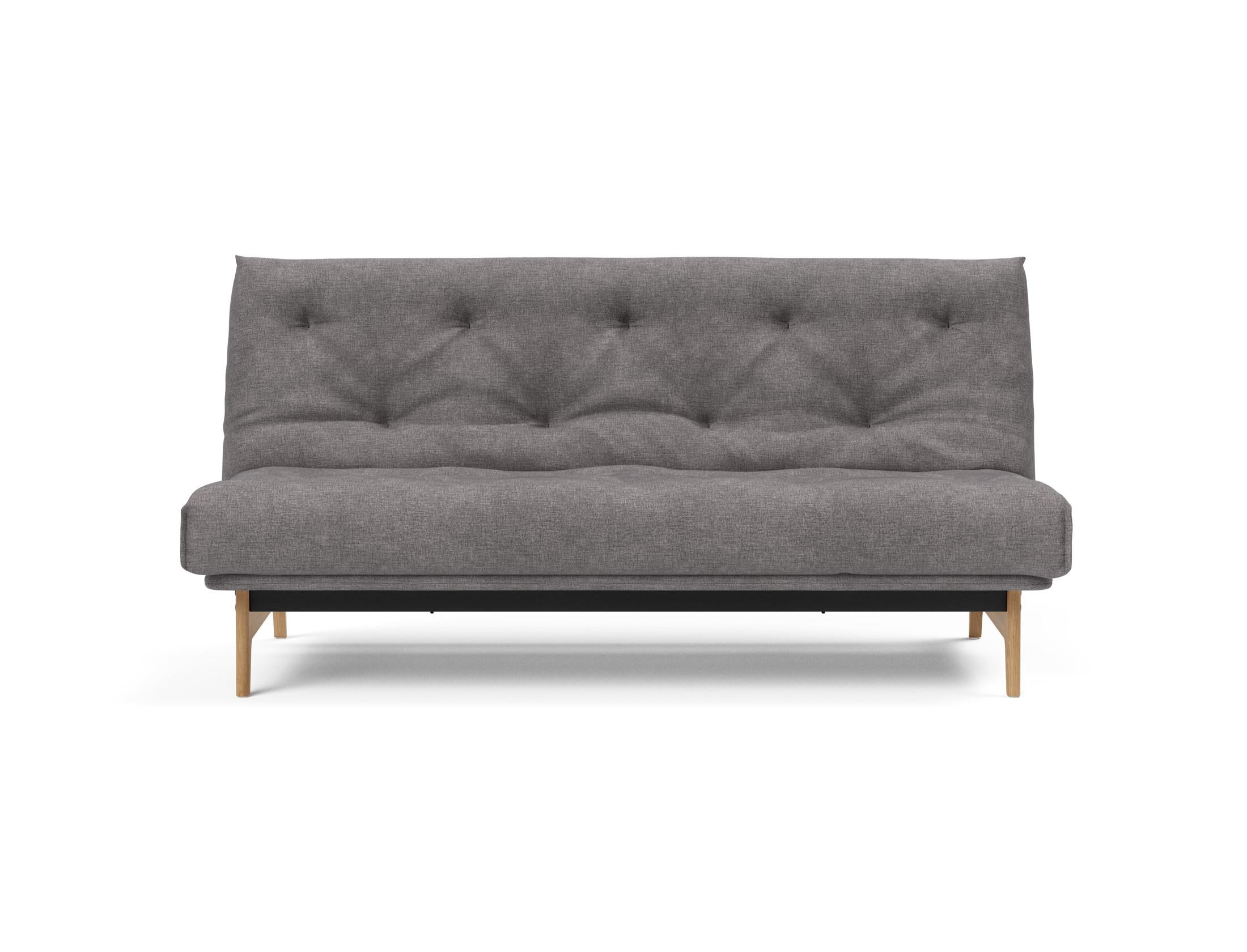 Erleben Sie das Aslak 140 Bettsofa Nordic: Stilvolles skandinavisches Design und der komfortable Soft Spring Bezug sorgen für perfekten Schlafkomfort.