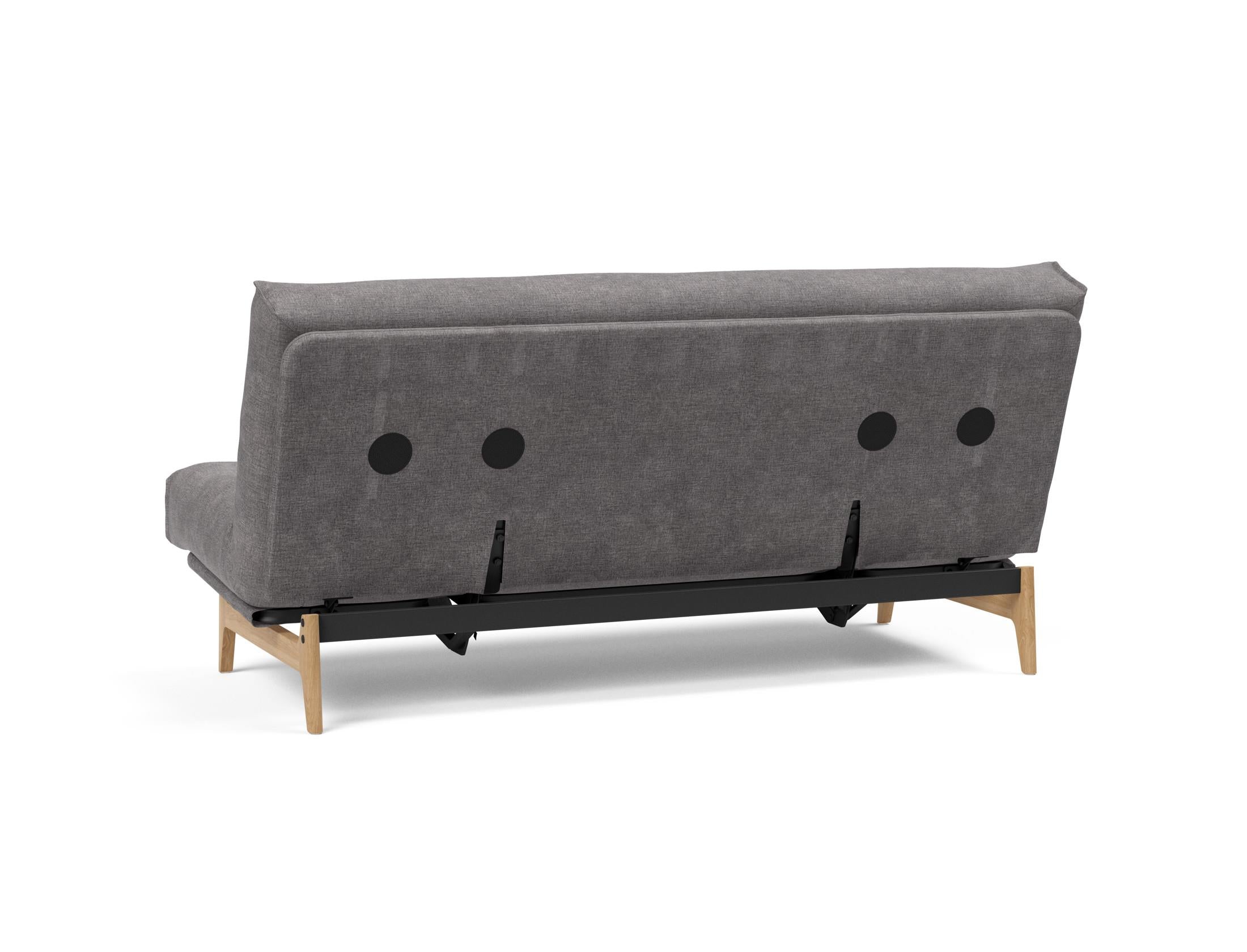 Erleben Sie das Aslak 140 Bettsofa Nordic: Stilvolles skandinavisches Design und der komfortable Soft Spring Bezug sorgen für perfekten Schlafkomfort.
