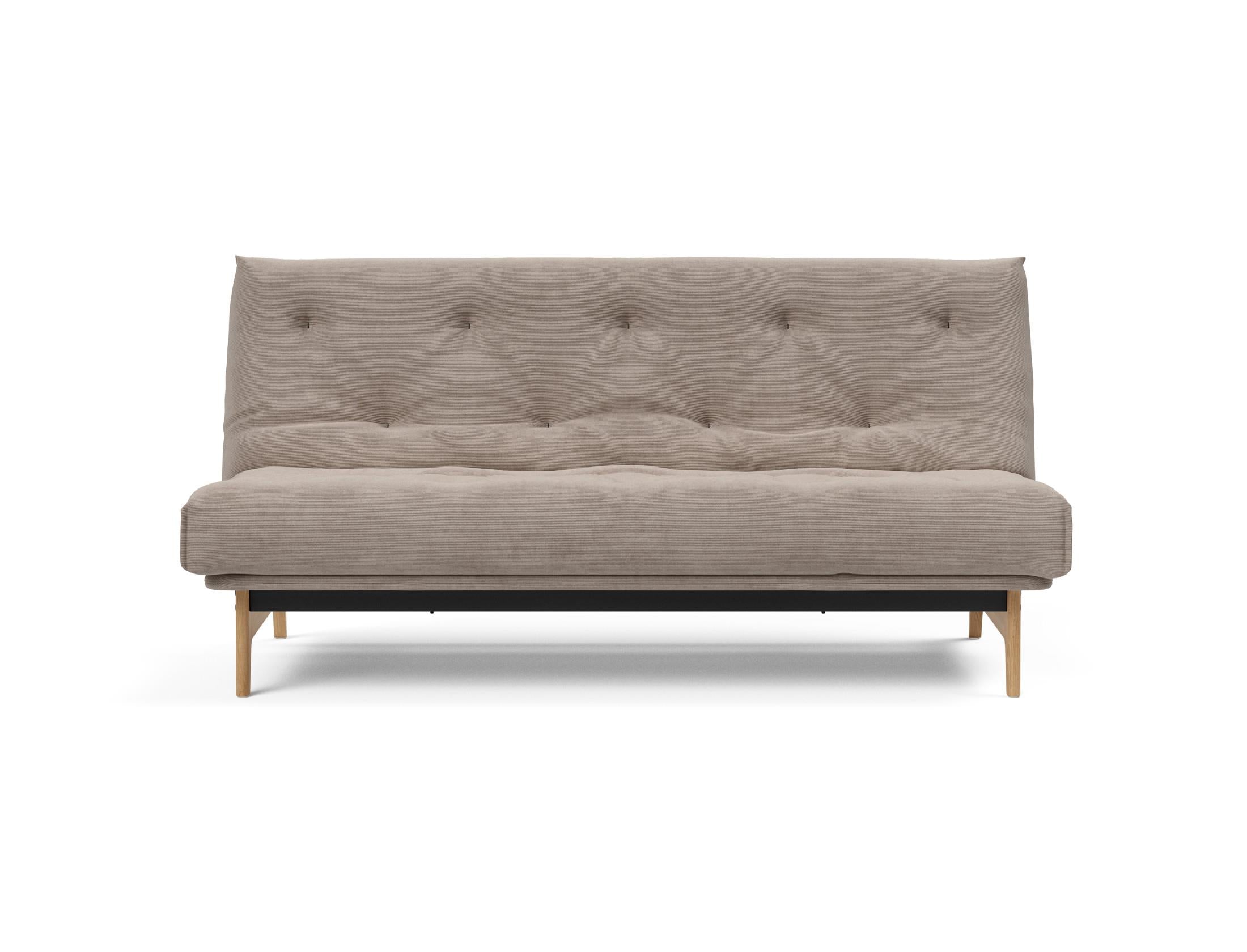 Erleben Sie das Aslak 140 Bettsofa Nordic: Stilvolles skandinavisches Design und der komfortable Soft Spring Bezug sorgen für perfekten Schlafkomfort.