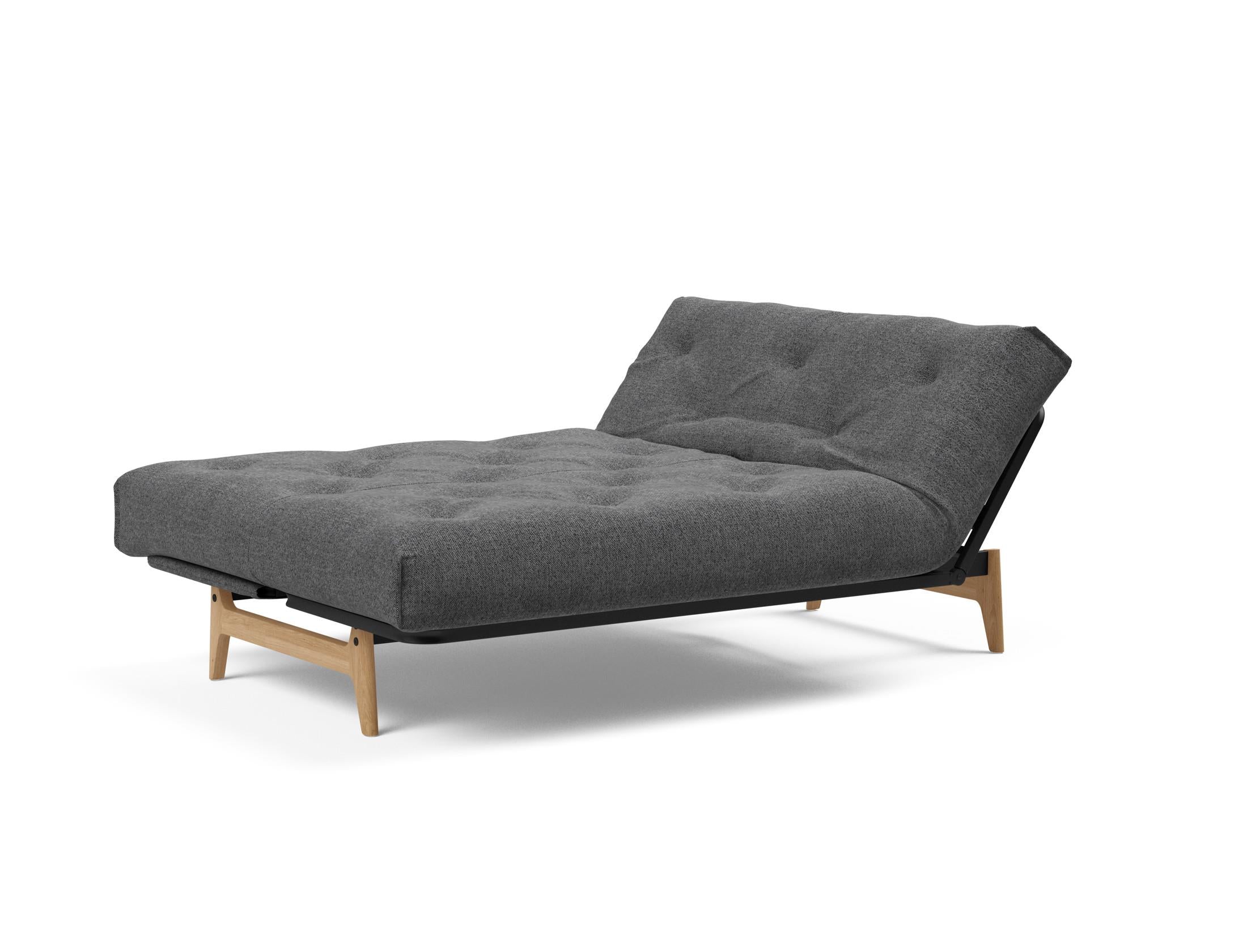 Erleben Sie das Aslak 140 Bettsofa Nordic Soft Spring von Innovation Living – eine perfekte Kombination aus modernem Stil und optimalem Schlafkomfort.