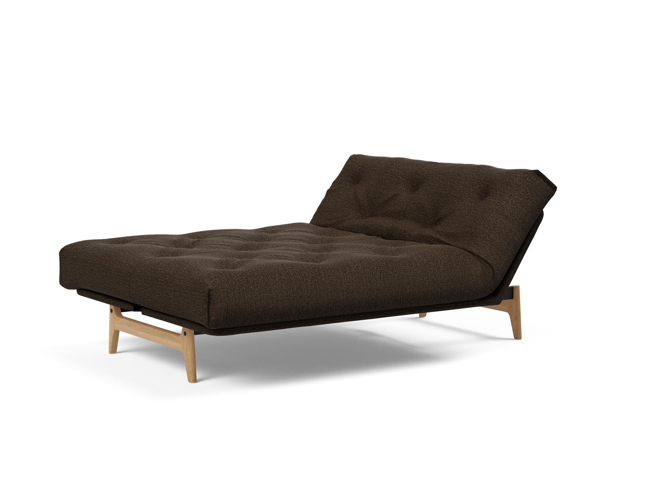 Aslak 140 Bettsofa Nordic: Modernes Schlafsofa mit hochwertigem Soft Spring Bezug, ideal für gemütliche Nächte und stilvolle Wohnräume.