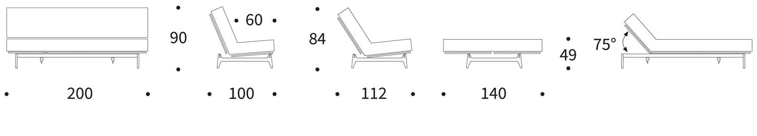 Erleben Sie das Aslak 140 Bettsofa Nordic: Stilvolles skandinavisches Design und der komfortable Soft Spring Bezug sorgen für perfekten Schlafkomfort.