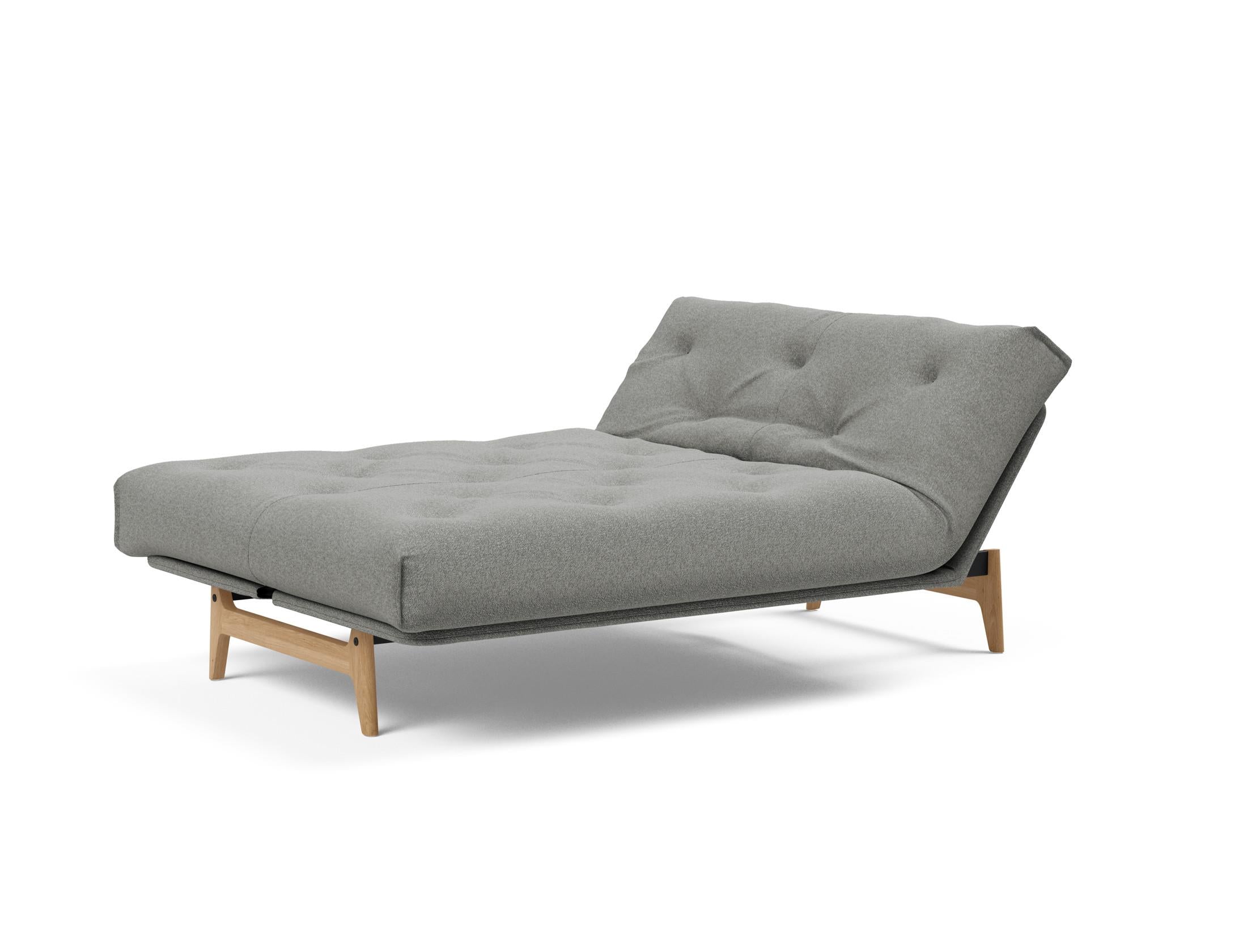 Erleben Sie das Aslak 140 Bettsofa Nordic: Stilvolles skandinavisches Design und der komfortable Soft Spring Bezug sorgen für perfekten Schlafkomfort.