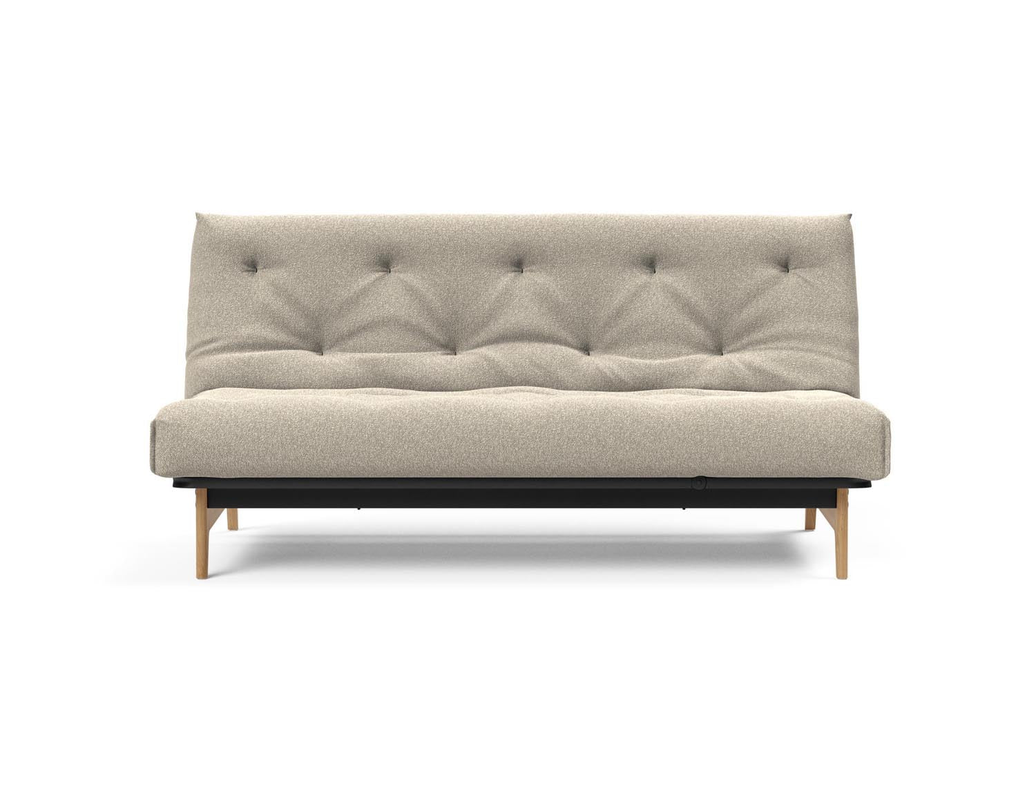 Erleben Sie das Aslak 140 Bettsofa Nordic: Stilvolles skandinavisches Design und der komfortable Soft Spring Bezug sorgen für perfekten Schlafkomfort.