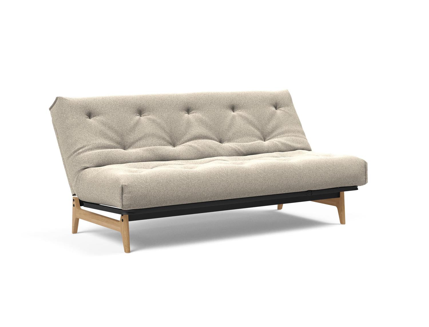 Entdecken Sie das Aslak 140 Bettsofa Nordic: Elegantes skandinavisches Design trifft auf den bequemen Soft Spring Bezug für erholsame Nächte.