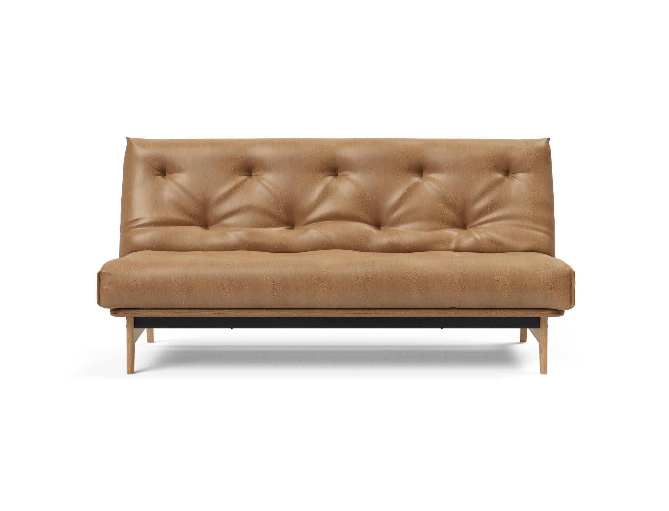 Erleben Sie das Aslak 140 Bettsofa Nordic: Stilvolles skandinavisches Design und der komfortable Soft Spring Bezug sorgen für perfekten Schlafkomfort.