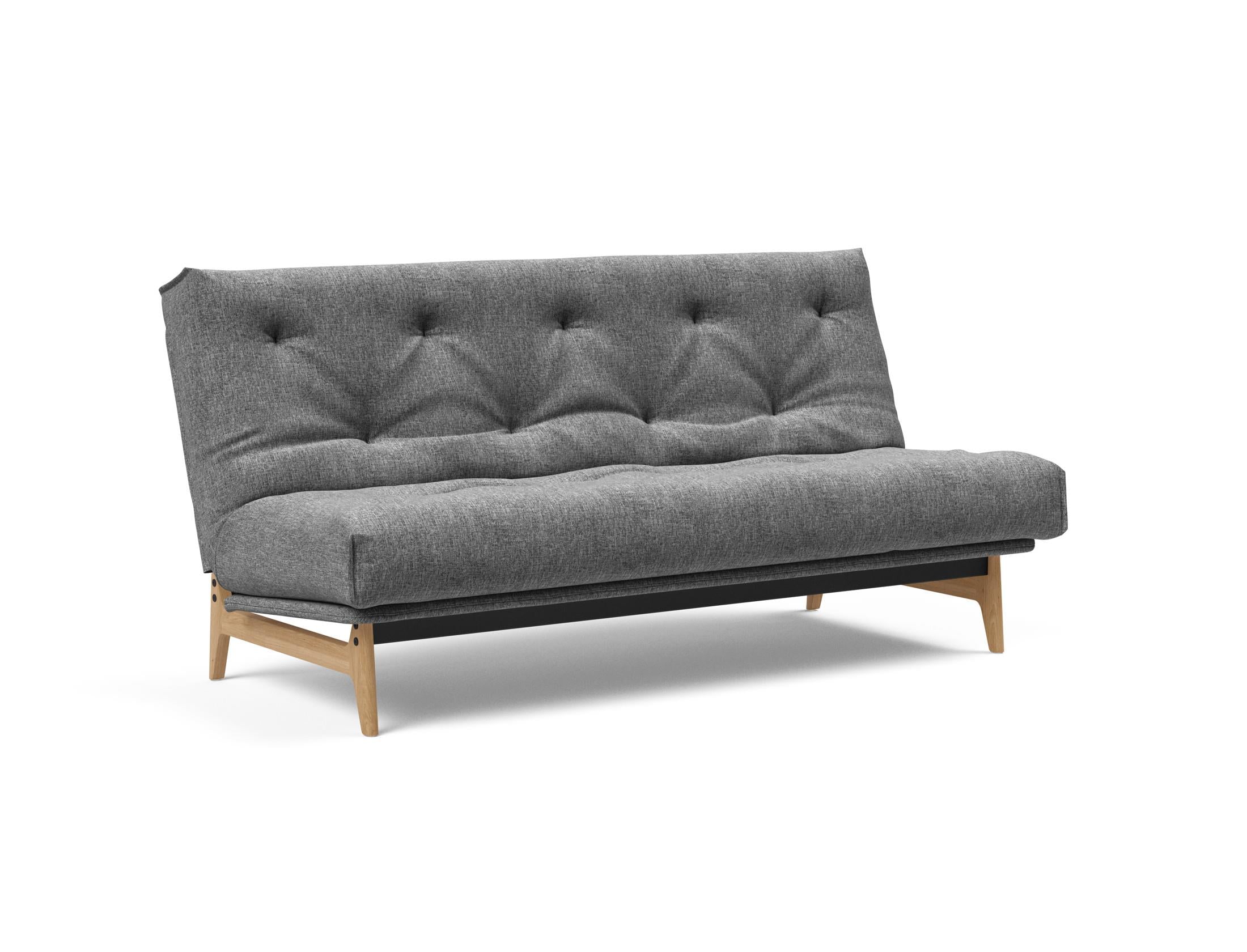 Erleben Sie das Aslak 140 Bettsofa Nordic: Stilvolles skandinavisches Design und der komfortable Soft Spring Bezug sorgen für perfekten Schlafkomfort.