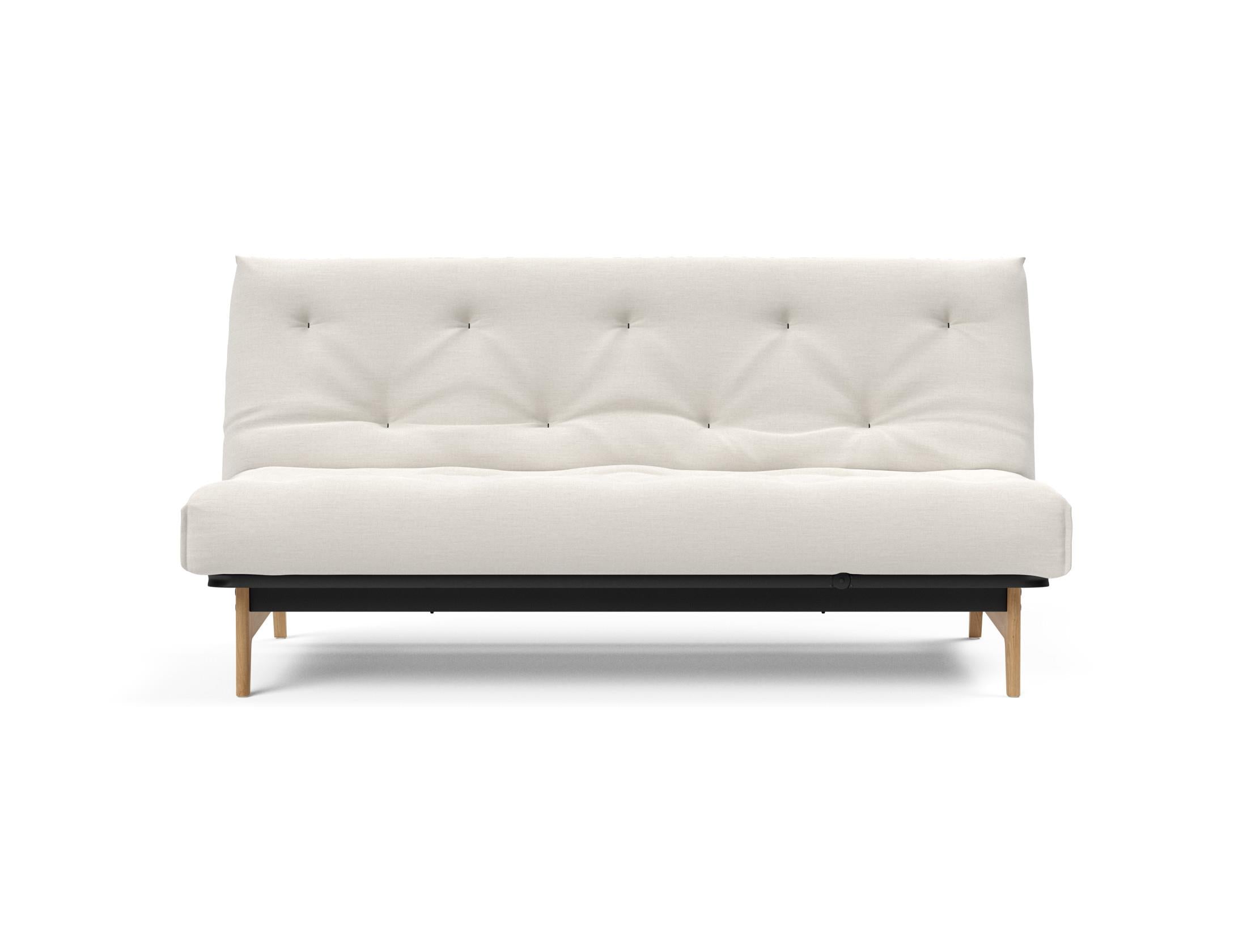 Erleben Sie das Aslak 140 Bettsofa Nordic Soft Spring von Innovation Living – eine perfekte Kombination aus modernem Stil und optimalem Schlafkomfort.