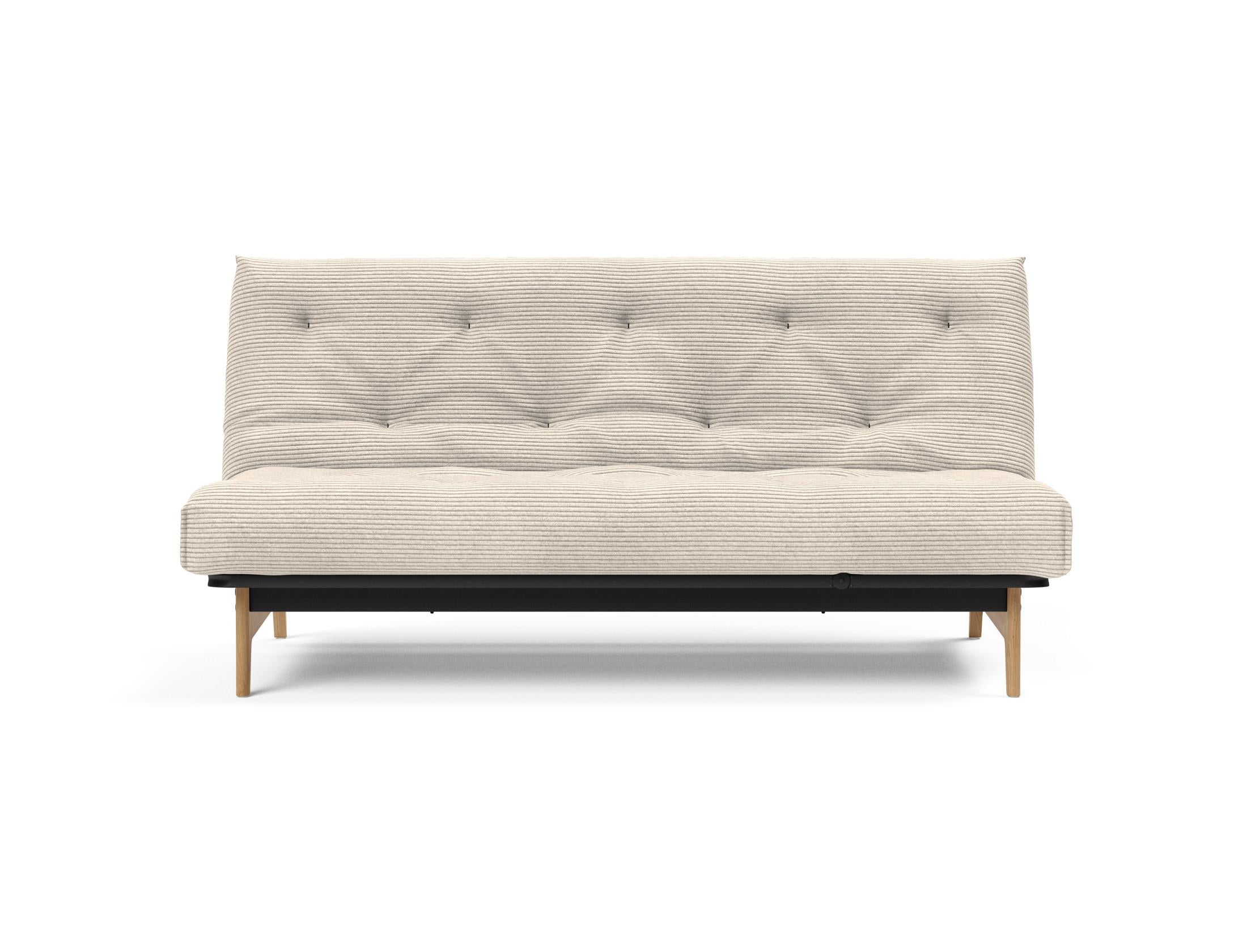 Erleben Sie das Aslak 140 Bettsofa Nordic: Stilvolles skandinavisches Design und der komfortable Soft Spring Bezug sorgen für perfekten Schlafkomfort.