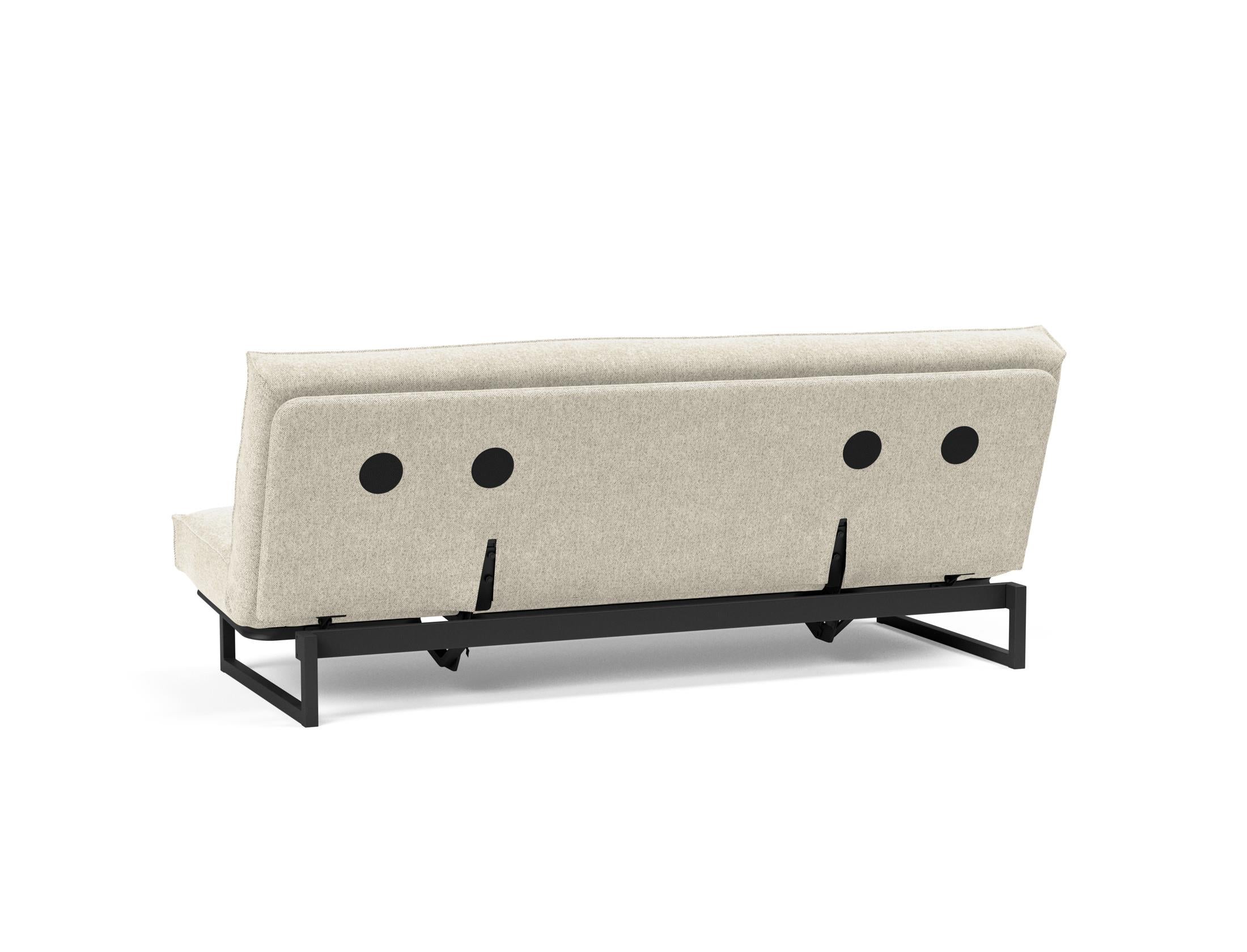 Erleben Sie das Fraction 120 Bettsofa Sharp Plus Cover Soft Spring von Innovation Living – modern, funktional und ideal für kleine Räume.