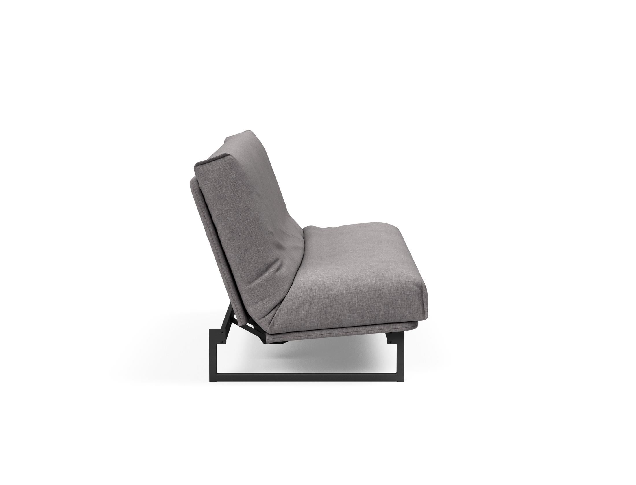 Fraction 140 Bettsofa Nordic Cover: Elegantes, flexibles Sofa mit abnehmbarem Bezug und komfortabler Soft Spring Matratze für höchsten Schlafgenuss.