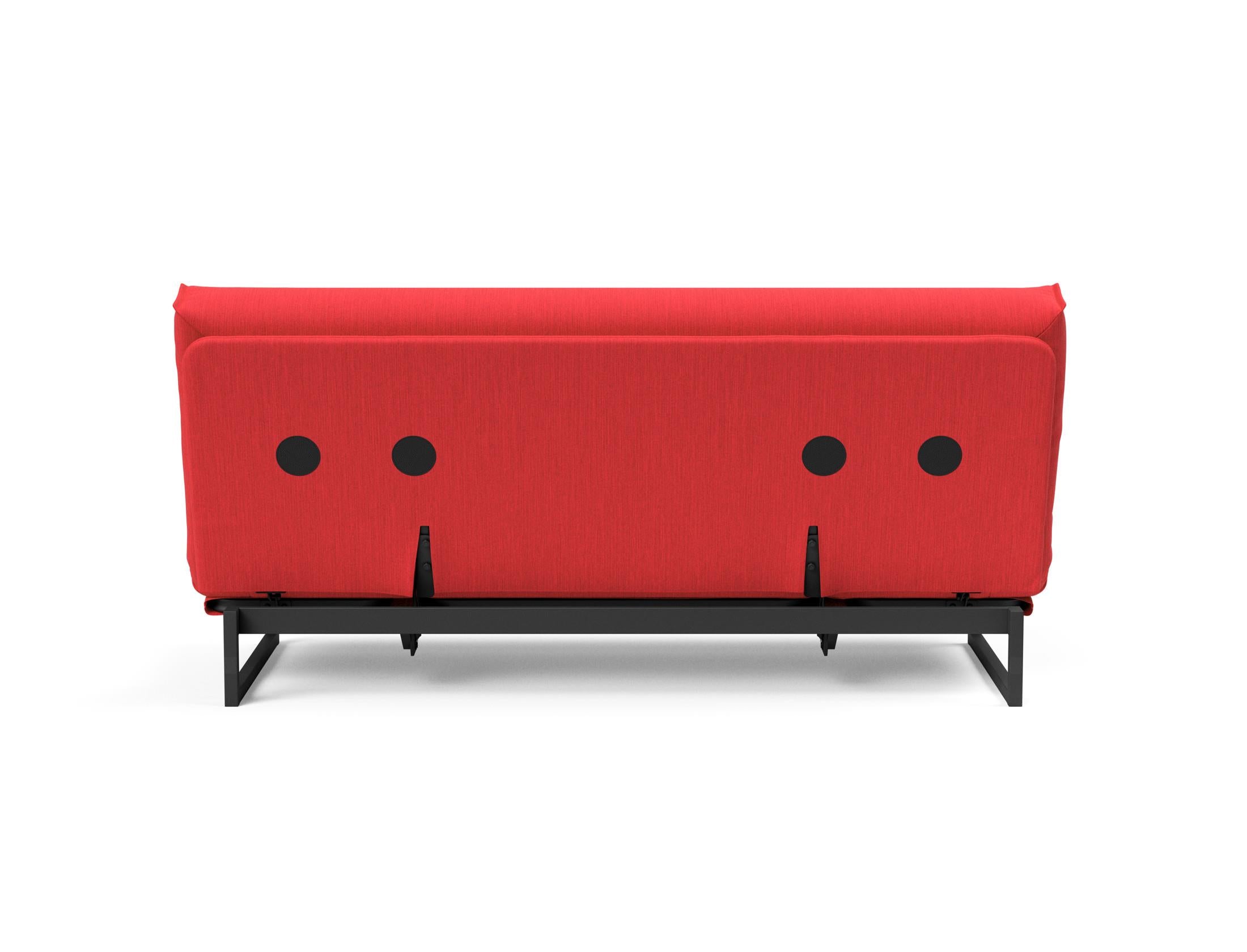 Fraction 140 Bettsofa Nordic Cover: Stilvolles Schlafsofa mit hochwertiger Soft Spring Federung, perfekt für gemütliche Nächte und modernes Interieur.