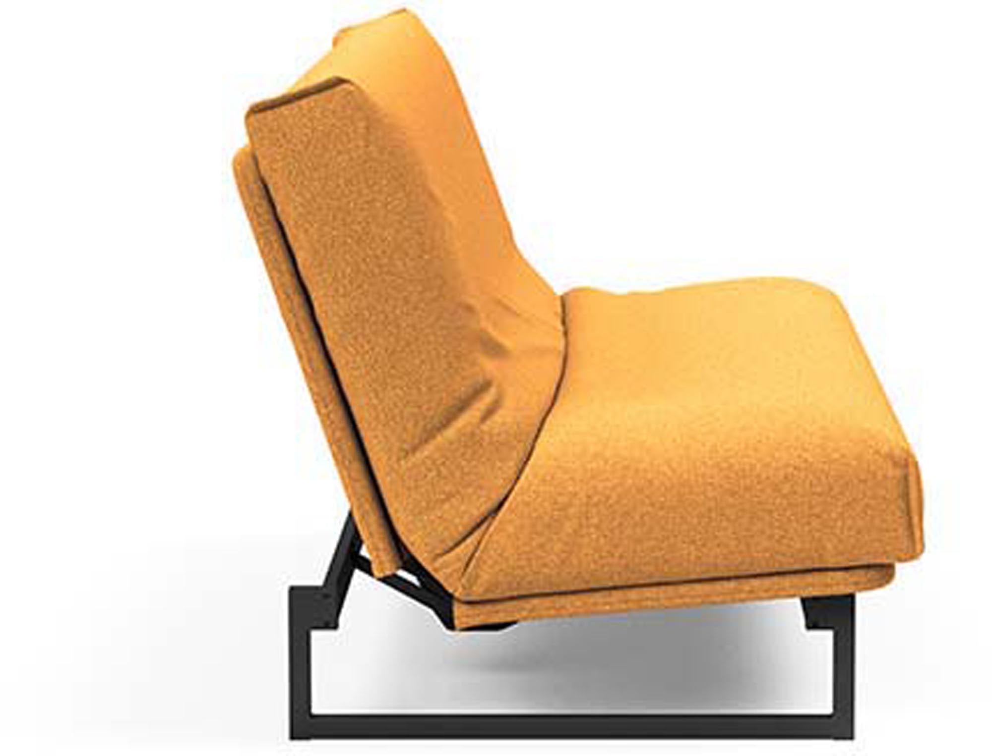 Entdecken Sie das Fraction 140 Bettsofa mit Nordic Cover von Innovation Living: stilvolles Design, komfortable Soft Spring-Matratze, ideal für kompakte Wohnräume.