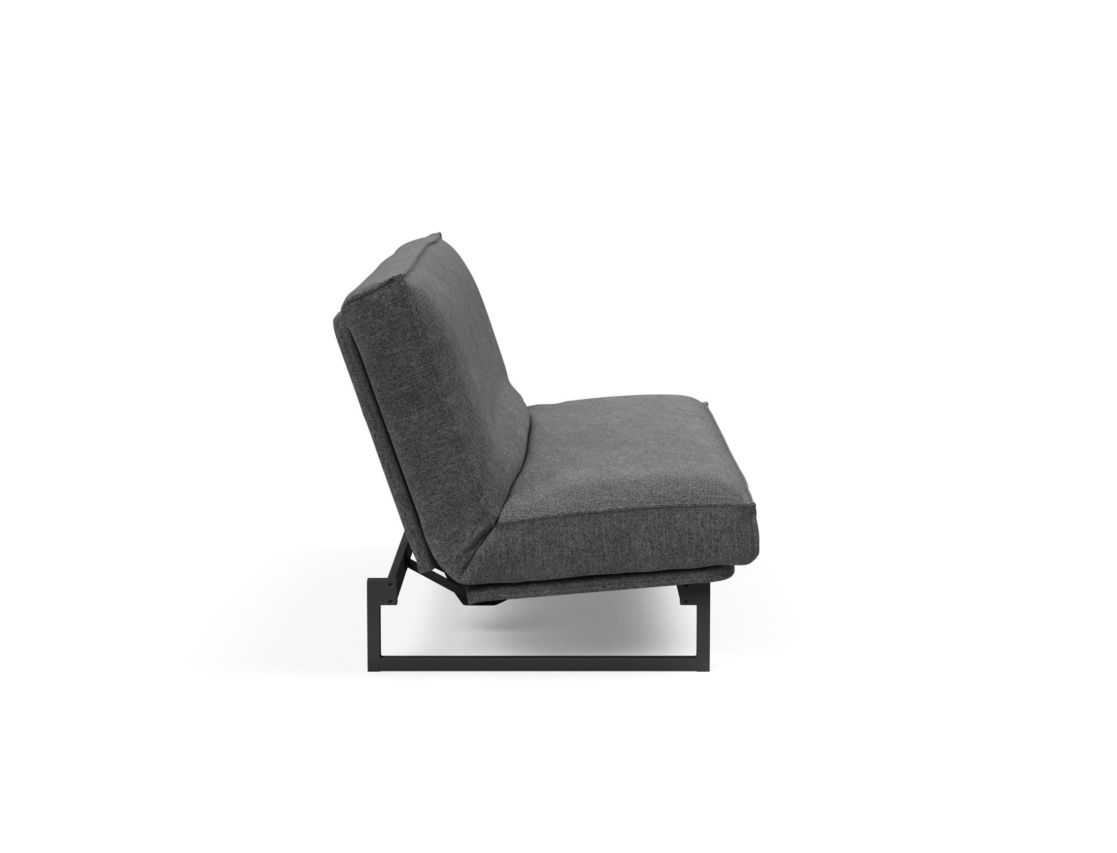 Fraction 140 Bettsofa Sharp Plus: stilvolles Sofa mit Soft Spring Bezug, perfekt für multifunktionale Räume und entspannende Nächte.
