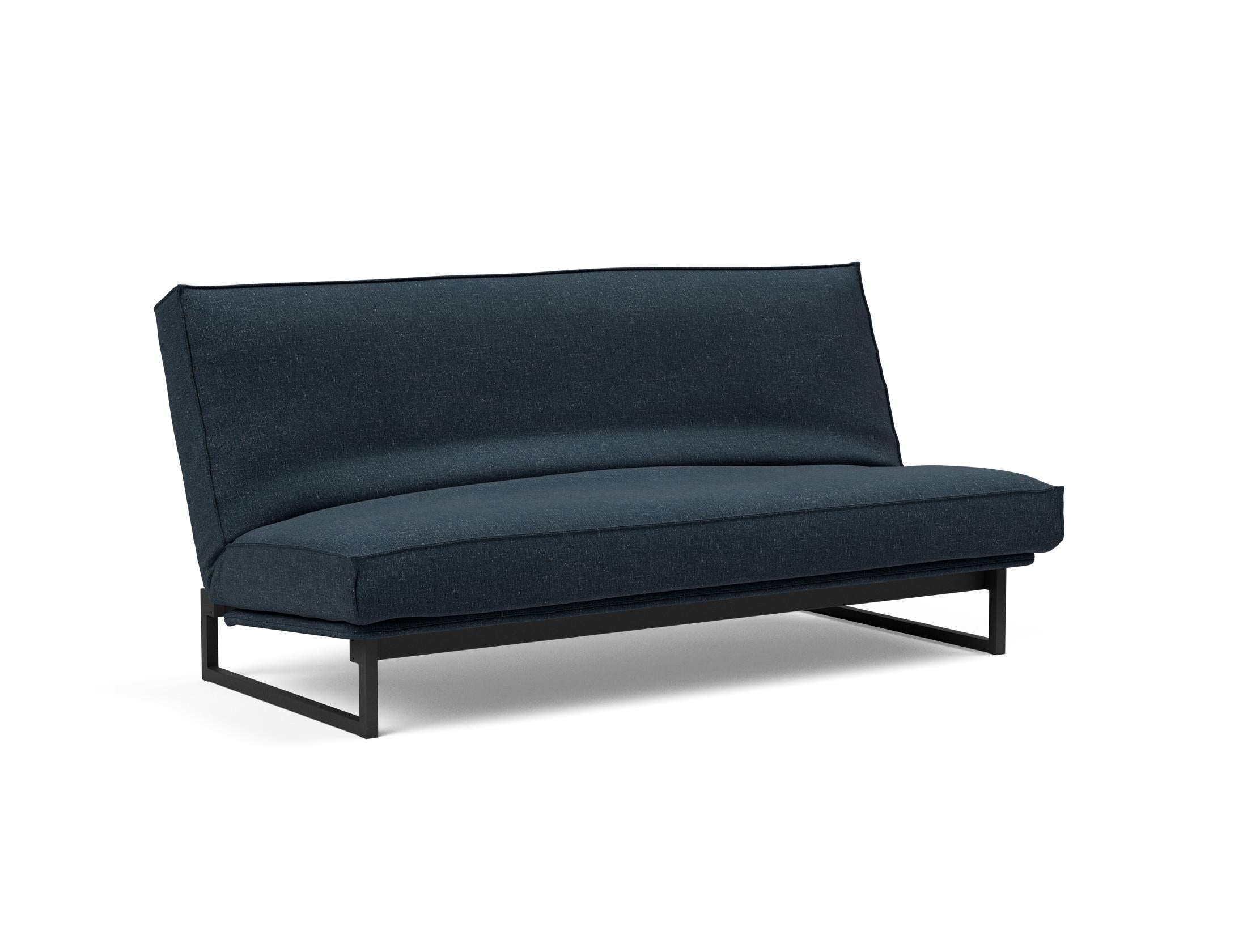 Fraction 140 Bettsofa Sharp Plus: modernes Design mit Soft Spring Bezug, ideal für flexible Wohnräume und gemütliche Schlafgelegenheiten.