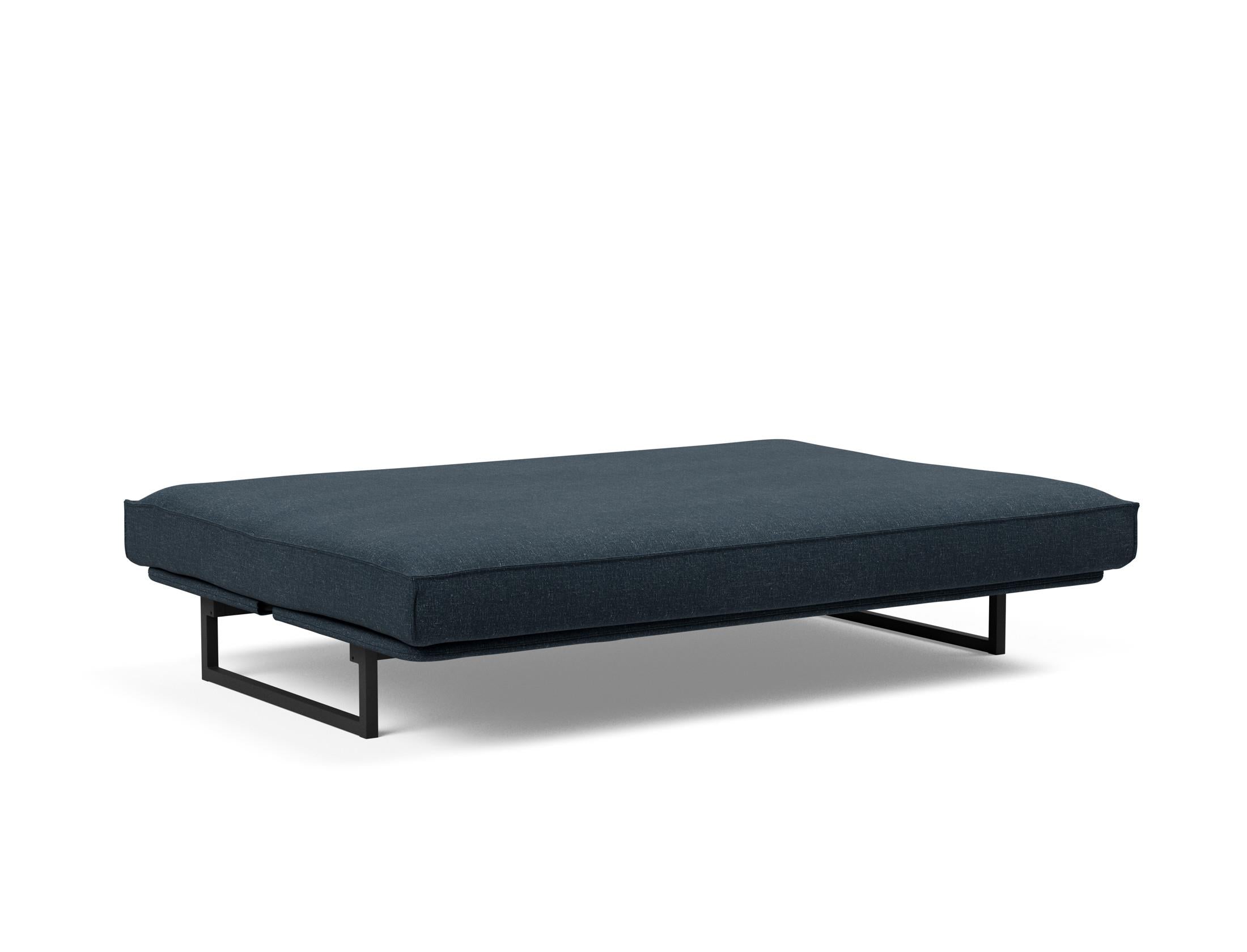 Fraction 140 Bettsofa Sharp Plus: modernes Design mit Soft Spring Bezug, ideal für flexible Wohnräume und gemütliche Schlafgelegenheiten.