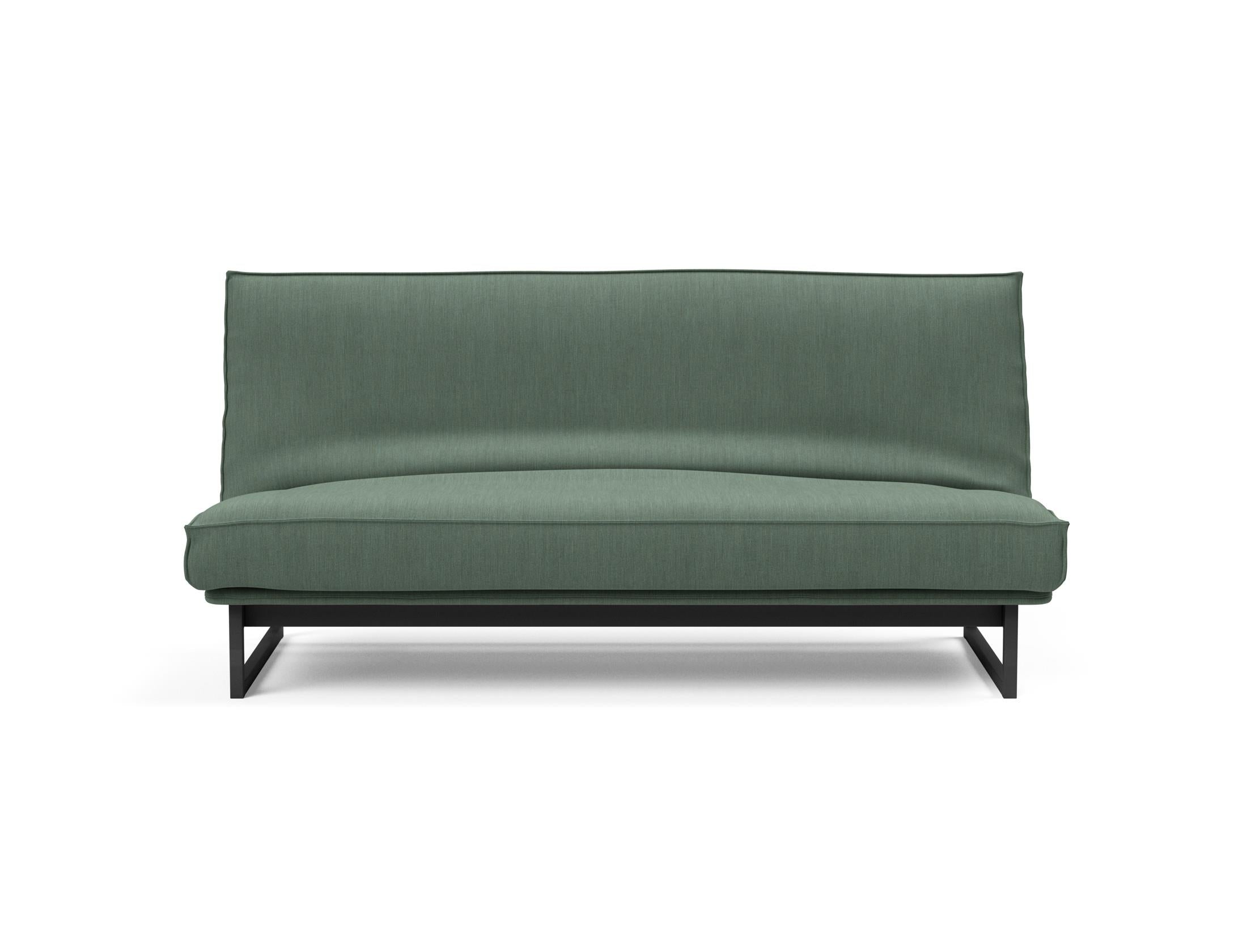Fraction 140 Bettsofa Sharp Plus: stilvolles Sofa mit Soft Spring Bezug, perfekt für multifunktionale Räume und entspannende Nächte.