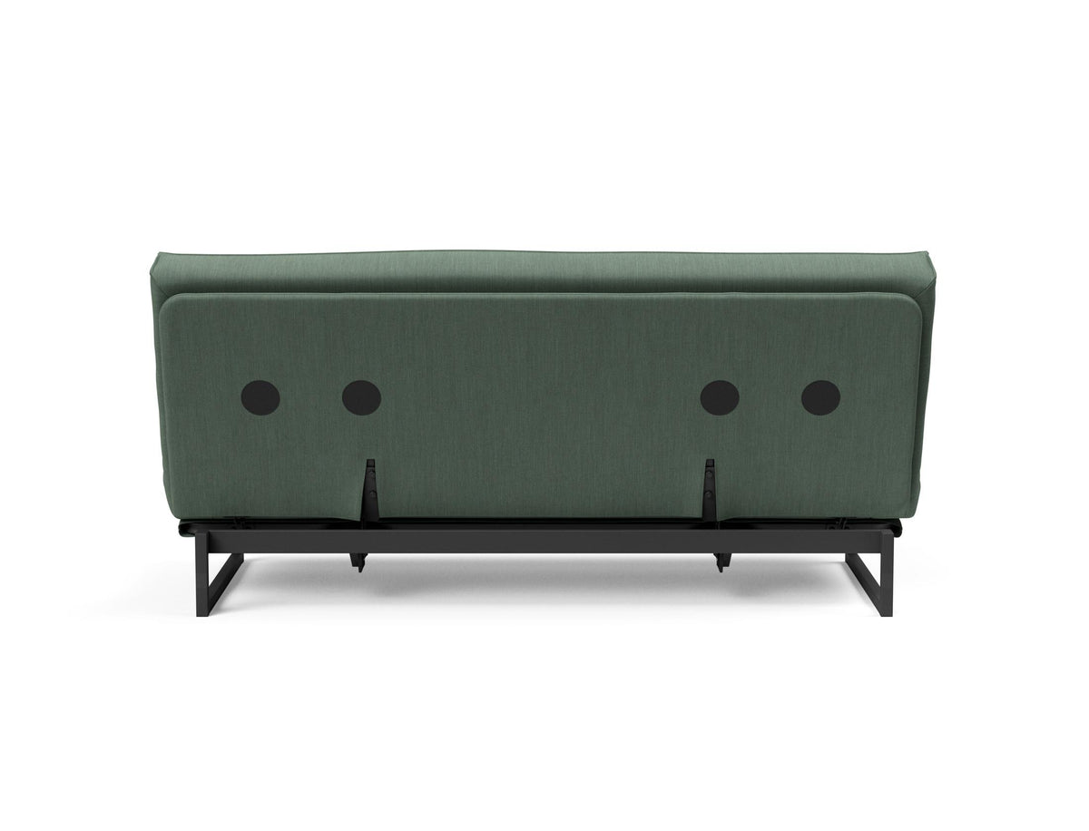 Fraction 140 Bettsofa Sharp Plus Cover mit Gestellbezug Soft Spring in 518 Elegance Green präsentiert im Onlineshop von KAQTU Design AG. Bettsofa ist von Innovation Living