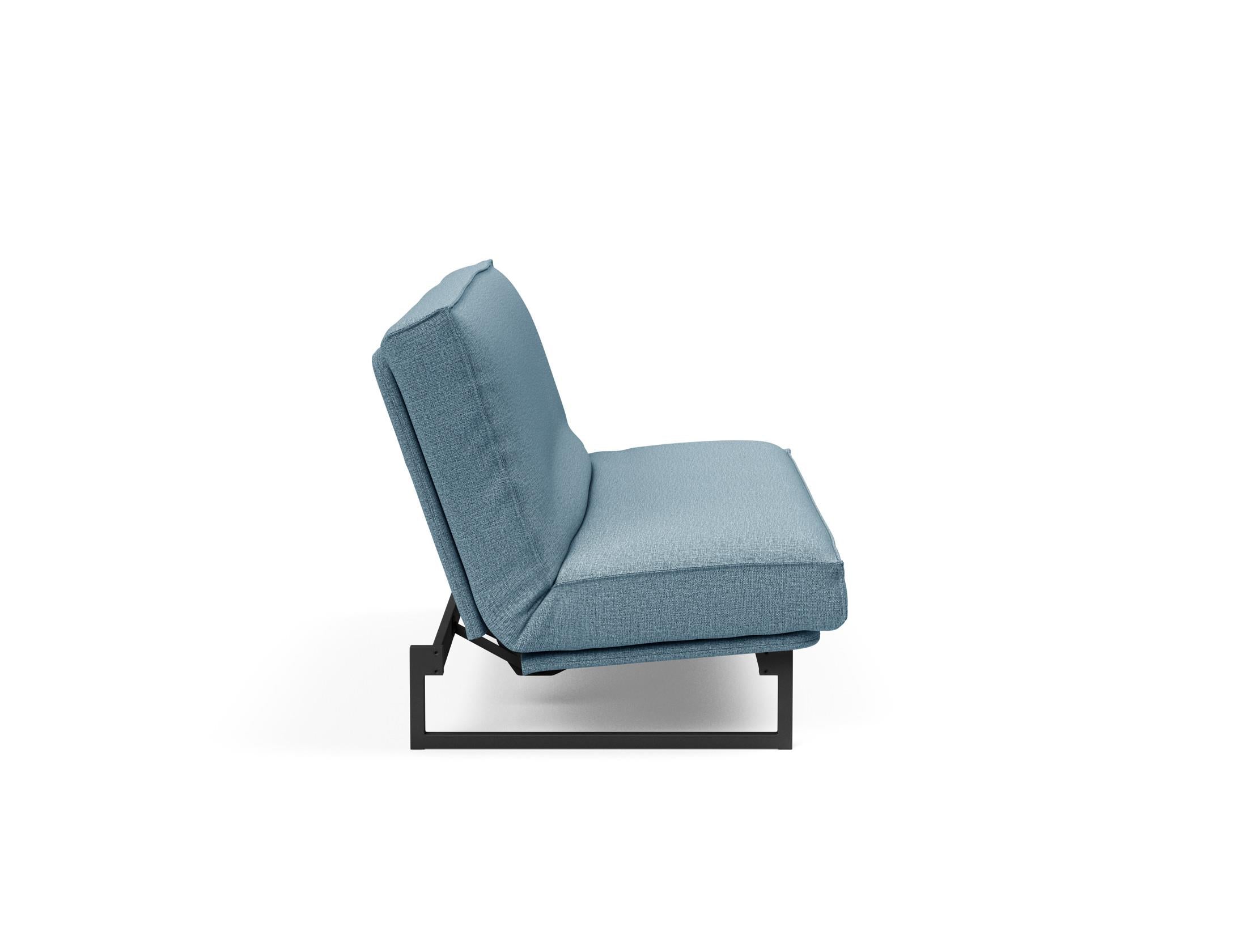 Fraction 140 Bettsofa Sharp Plus: stilvolles Sofa mit Soft Spring Bezug, perfekt für multifunktionale Räume und entspannende Nächte.