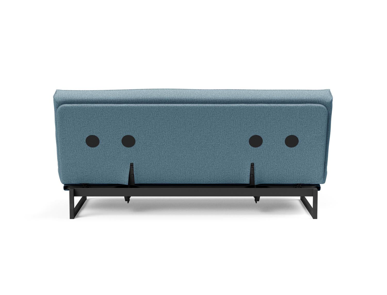 Fraction 140 Bettsofa Sharp Plus: modernes Design mit Soft Spring Bezug, ideal für flexible Wohnräume und gemütliche Schlafgelegenheiten.