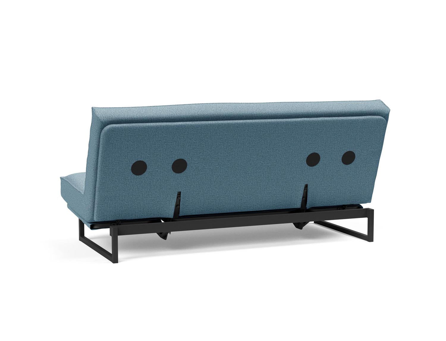 Fraction 140 Bettsofa Sharp Plus: stilvolles Sofa mit Soft Spring Bezug, perfekt für multifunktionale Räume und entspannende Nächte.