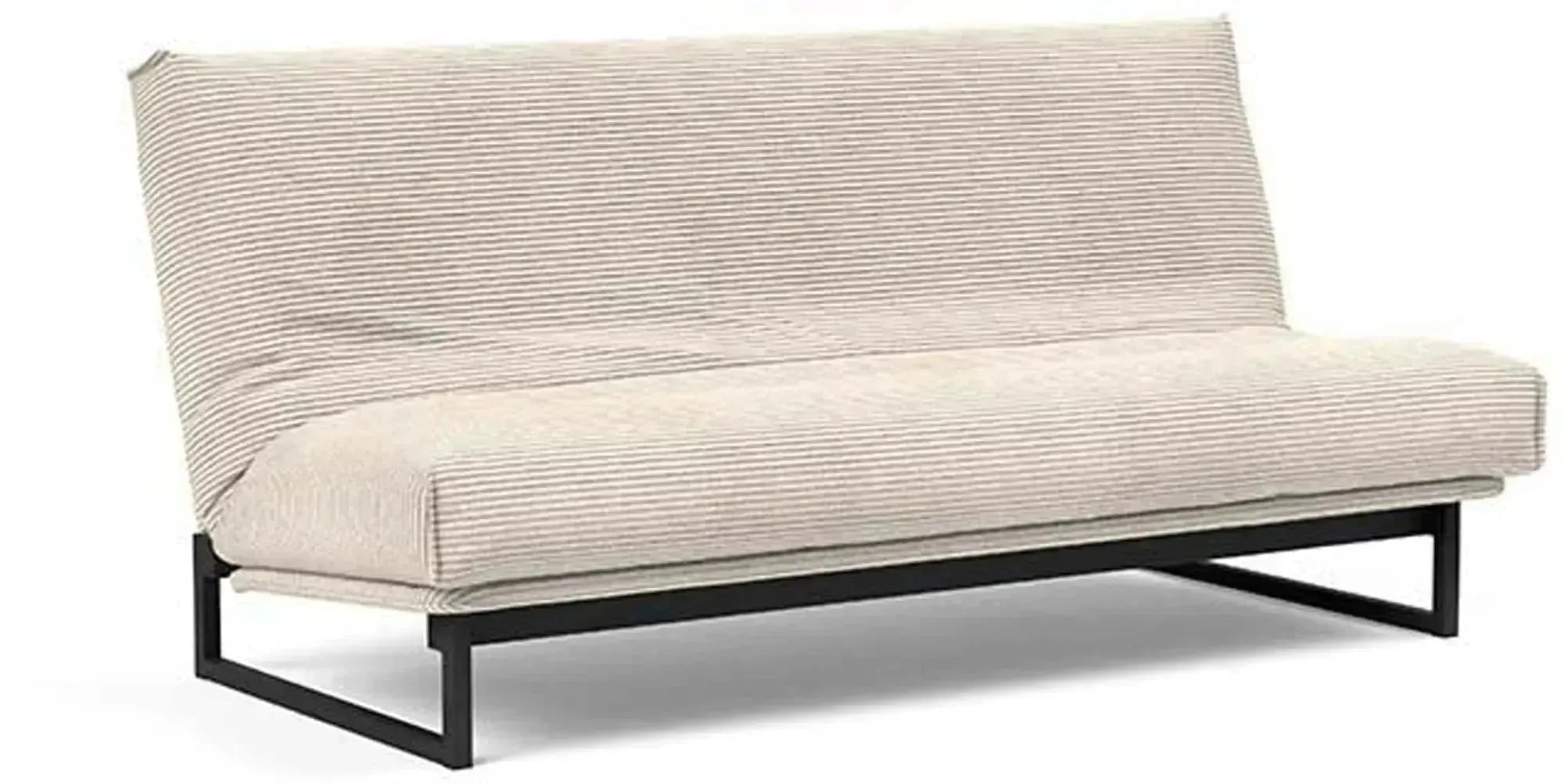 Fraction 140 Bettsofa Nordic Cover von Innovation Living: stilvolles, platzsparendes Sofa mit hochwertigem Bezug, perfekt für vielseitige Wohnräume.