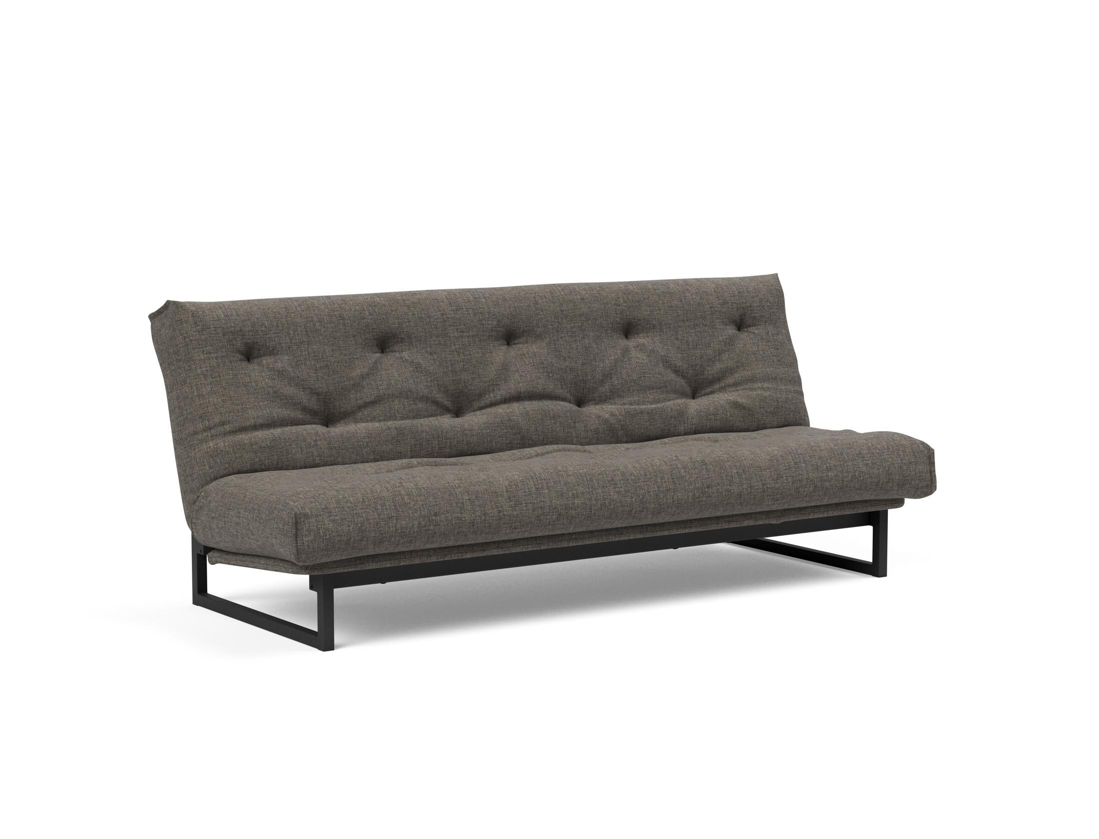 Fraction 120 Bettsofa Nordic: Stilvolles Schlafsofa mit weichem Soft Spring Bezug, ideal für gemütliche Nächte und zeitgemäße Einrichtung.