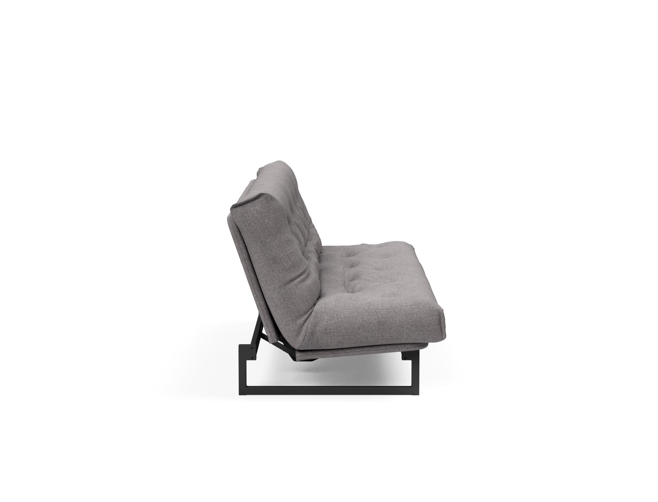 Fraction 120 Bettsofa Nordic: Elegantes Schlafsofa mit hochwertigem Soft Spring Bezug, perfekt für entspannte Nächte und modernes Wohndesign.