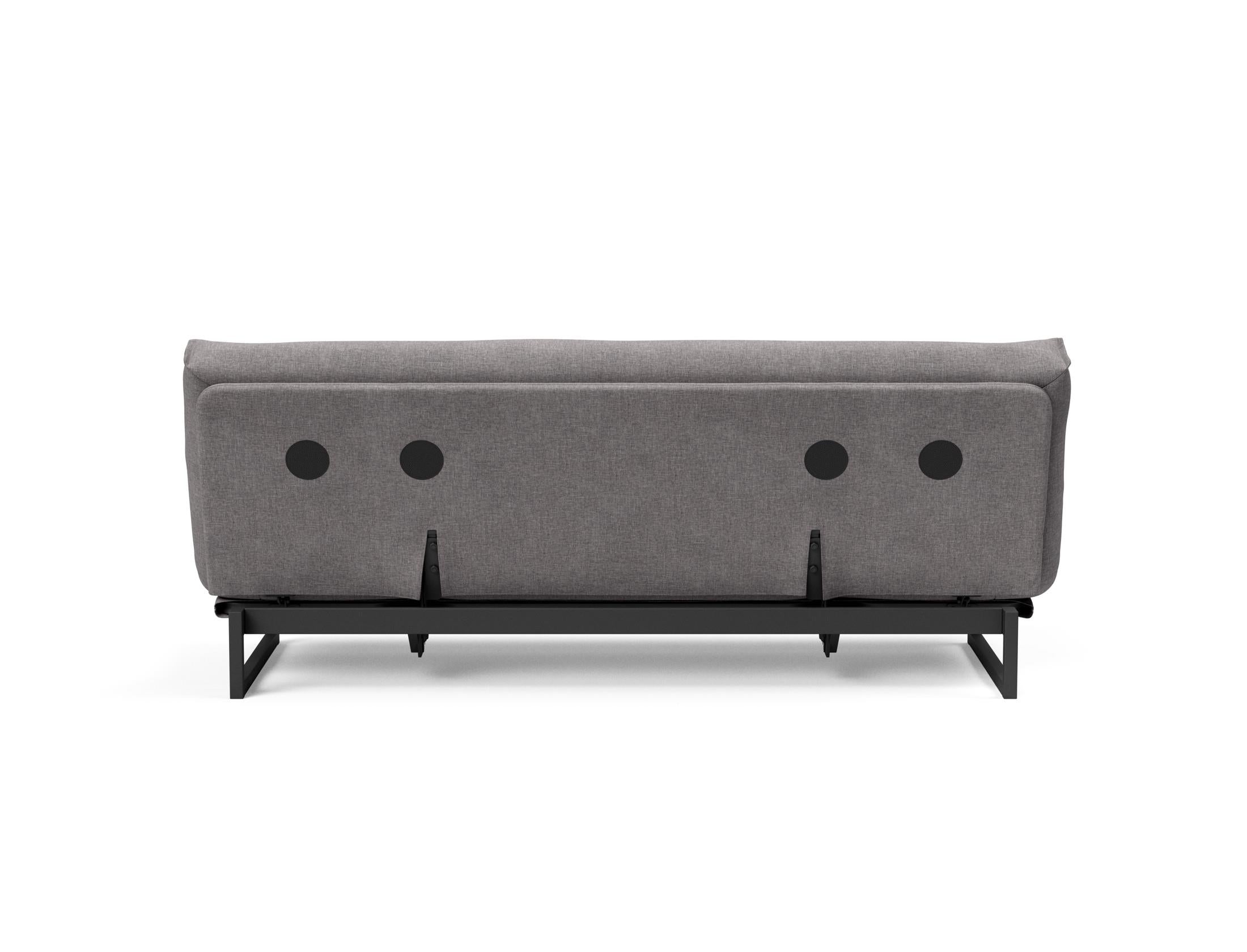 Fraction 120 Bettsofa Nordic: Stilvolles Schlafsofa mit weichem Soft Spring Bezug, ideal für gemütliche Nächte und zeitgemäße Einrichtung.