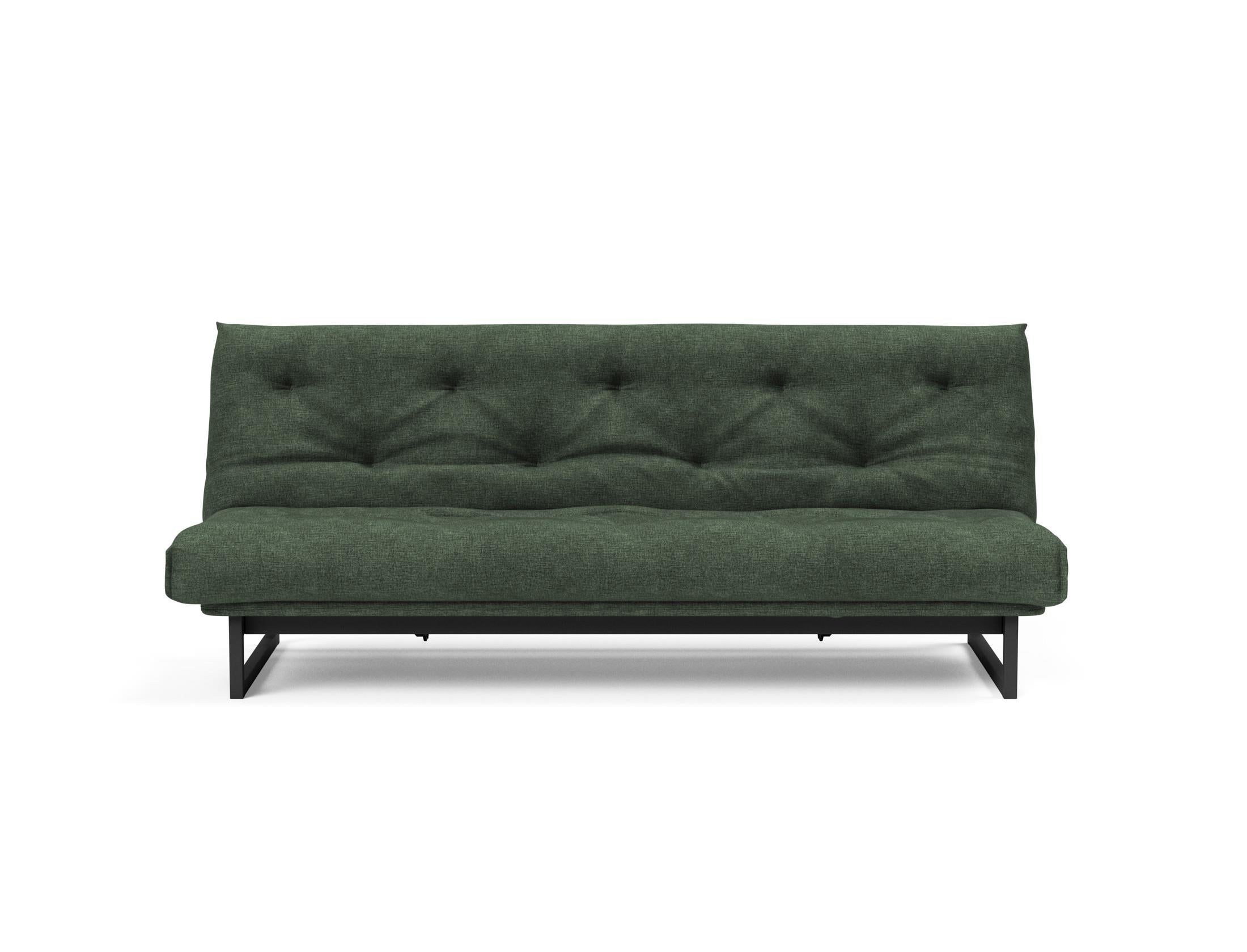 Fraction 120 Bettsofa Nordic: Elegantes Schlafsofa mit hochwertigem Soft Spring Bezug, perfekt für entspannte Nächte und modernes Wohndesign.