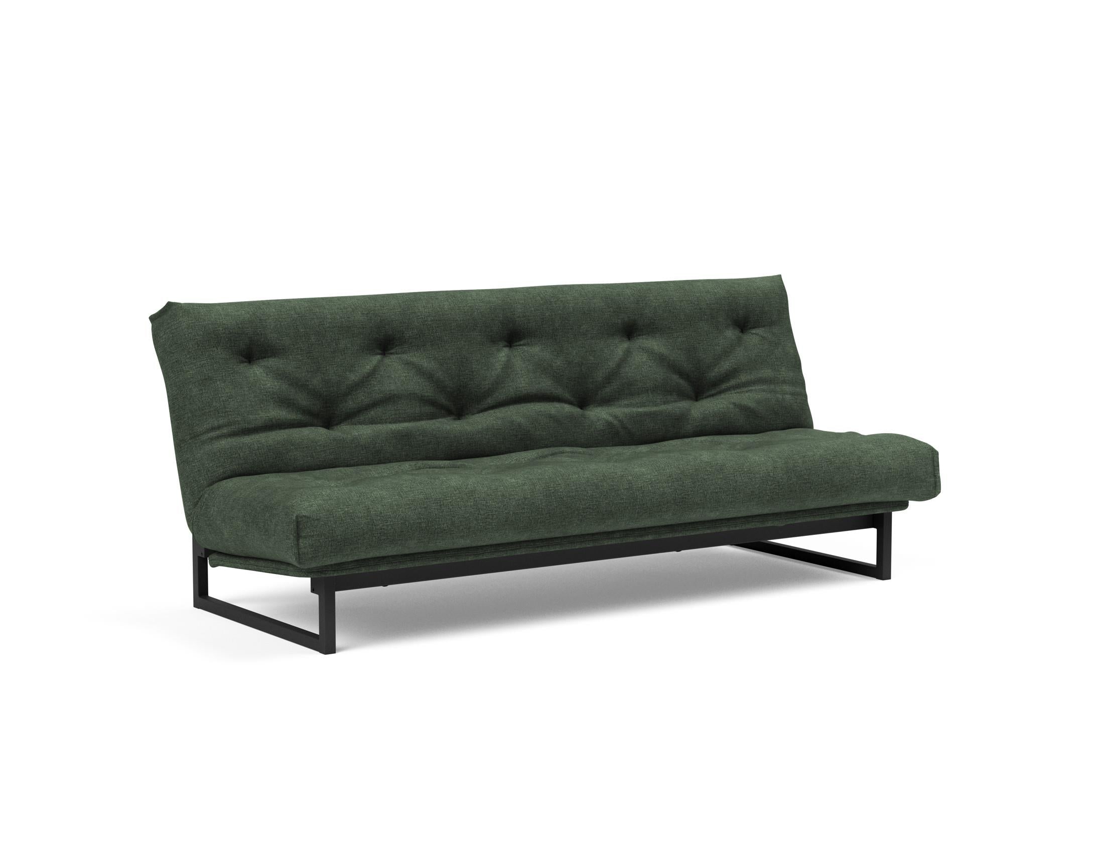 Fraction 120 Bettsofa Nordic: Stilvolles Schlafsofa mit weichem Soft Spring Bezug, ideal für gemütliche Nächte und zeitgemäße Einrichtung.