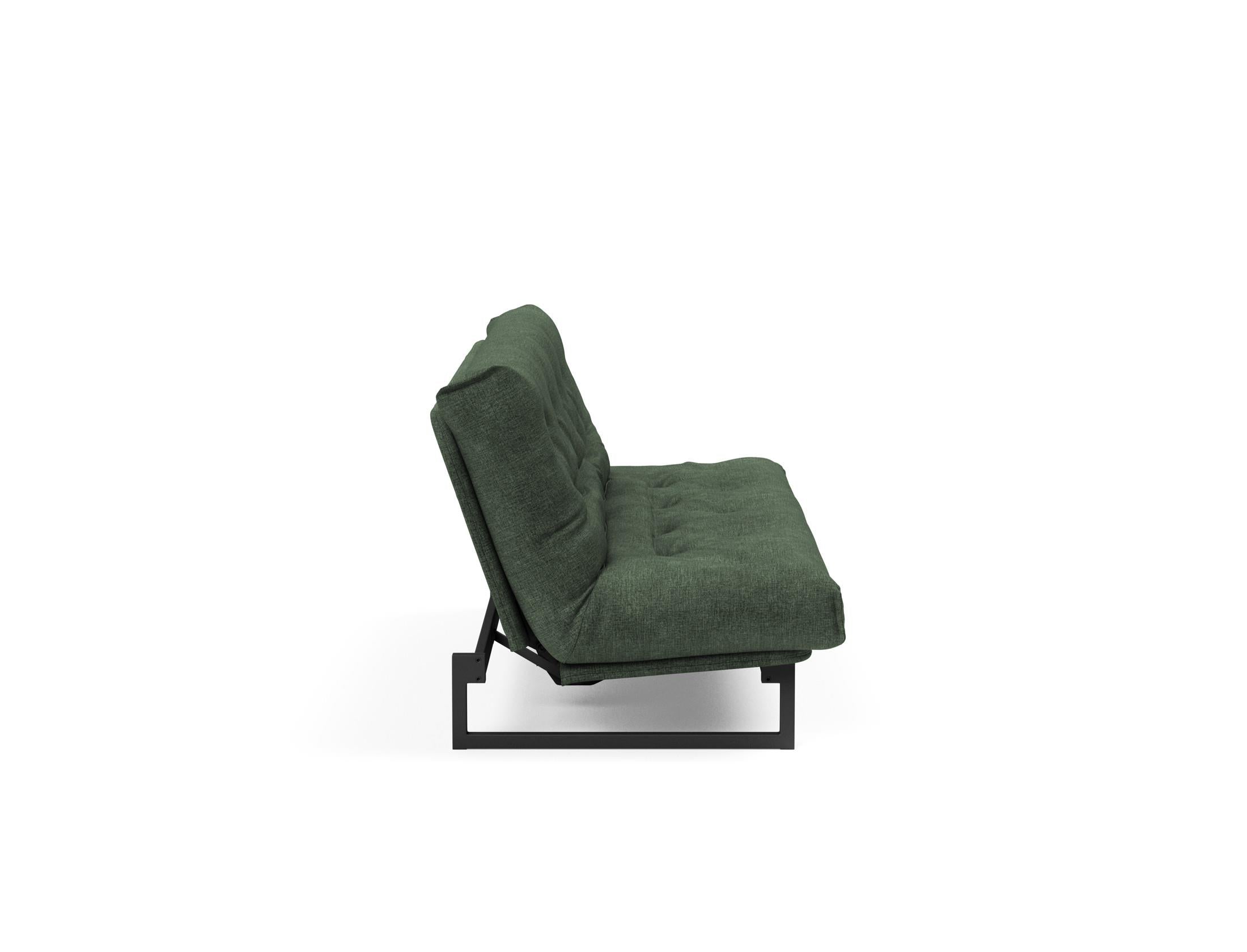 Fraction 120 Bettsofa Nordic: Elegantes Schlafsofa mit hochwertigem Soft Spring Bezug, perfekt für entspannte Nächte und modernes Wohndesign.