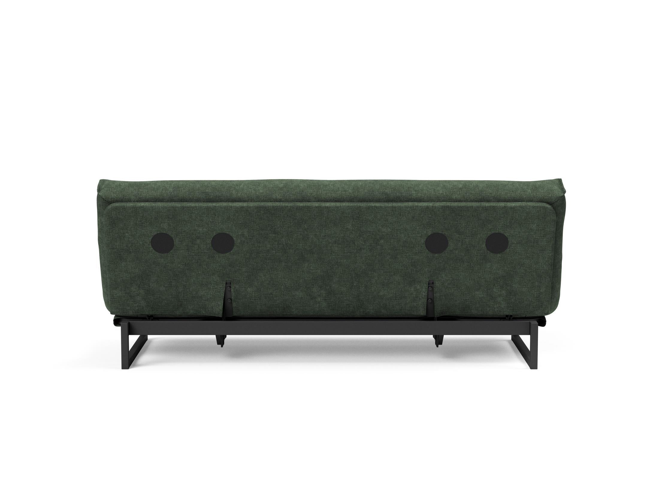 Fraction 120 Bettsofa Nordic: Stilvolles Schlafsofa mit weichem Soft Spring Bezug, ideal für gemütliche Nächte und zeitgemäße Einrichtung.