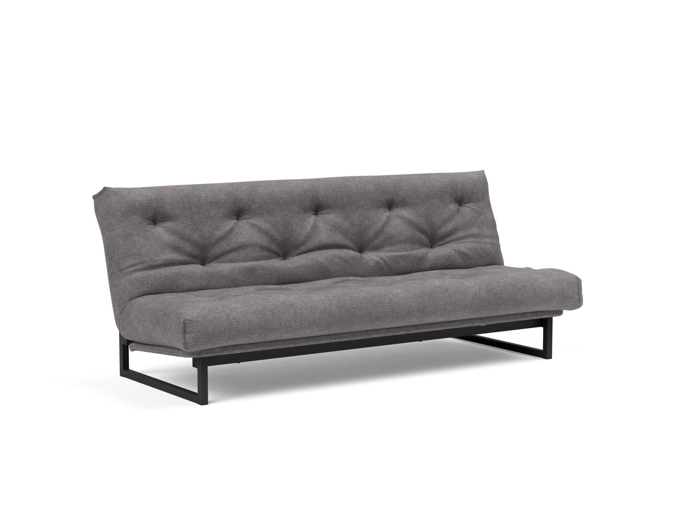 Fraction 120 Bettsofa Nordic: Stilvolles Schlafsofa mit weichem Soft Spring Bezug, ideal für gemütliche Nächte und zeitgemäße Einrichtung.