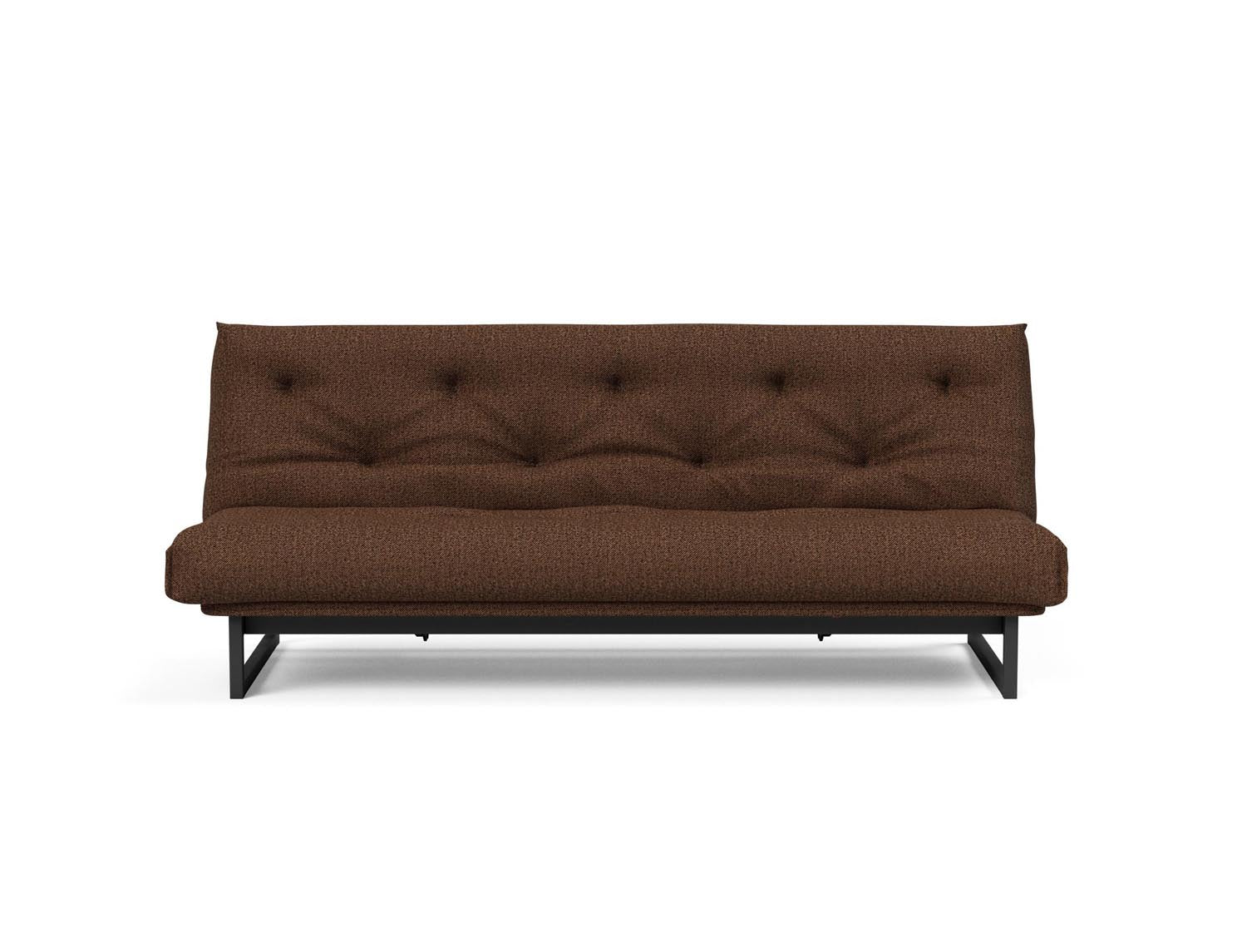 Fraction 120 Bettsofa Nordic: Elegantes Schlafsofa mit hochwertigem Soft Spring Bezug, perfekt für entspannte Nächte und modernes Wohndesign.