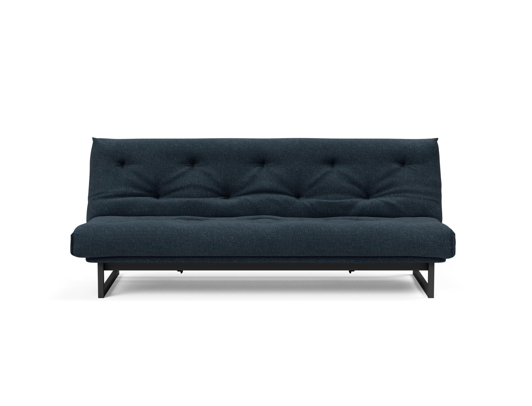 Fraction 120 Bettsofa Nordic: Elegantes Schlafsofa mit hochwertigem Soft Spring Bezug, perfekt für entspannte Nächte und modernes Wohndesign.