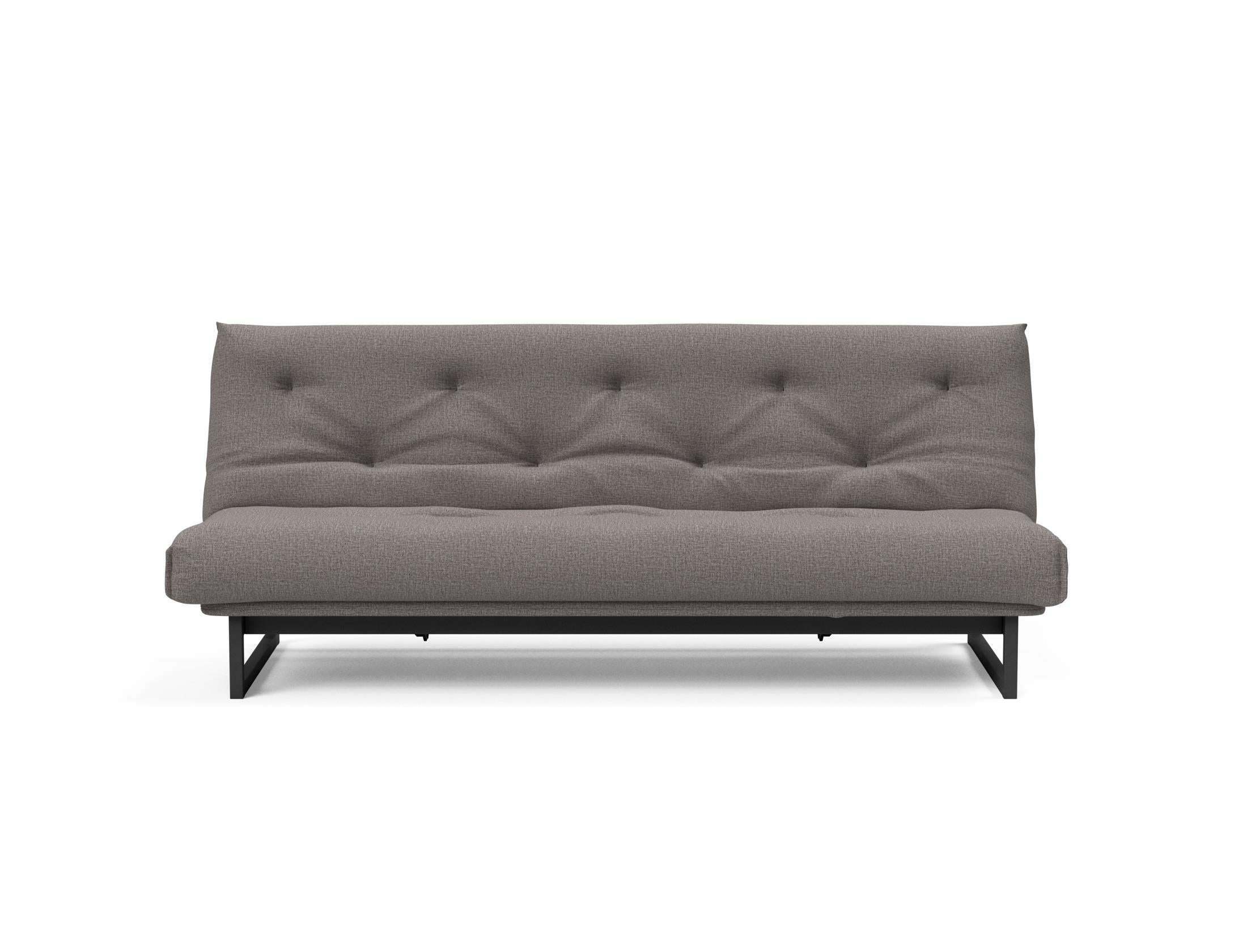 Fraction 120 Bettsofa Nordic: Elegantes Schlafsofa mit hochwertigem Soft Spring Bezug, perfekt für entspannte Nächte und modernes Wohndesign.