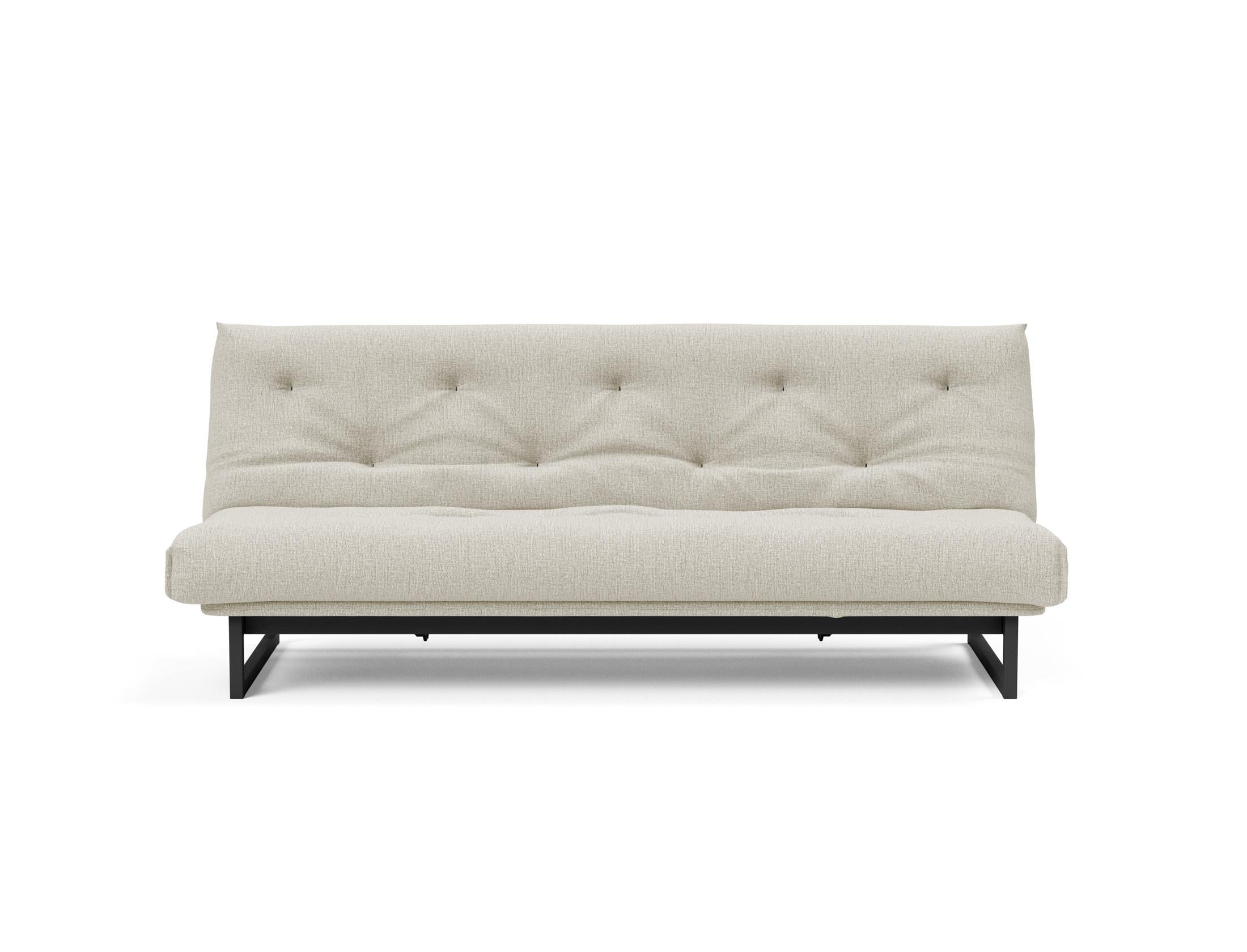 Fraction 120 Bettsofa Nordic: Elegantes Schlafsofa mit hochwertigem Soft Spring Bezug, perfekt für entspannte Nächte und modernes Wohndesign.
