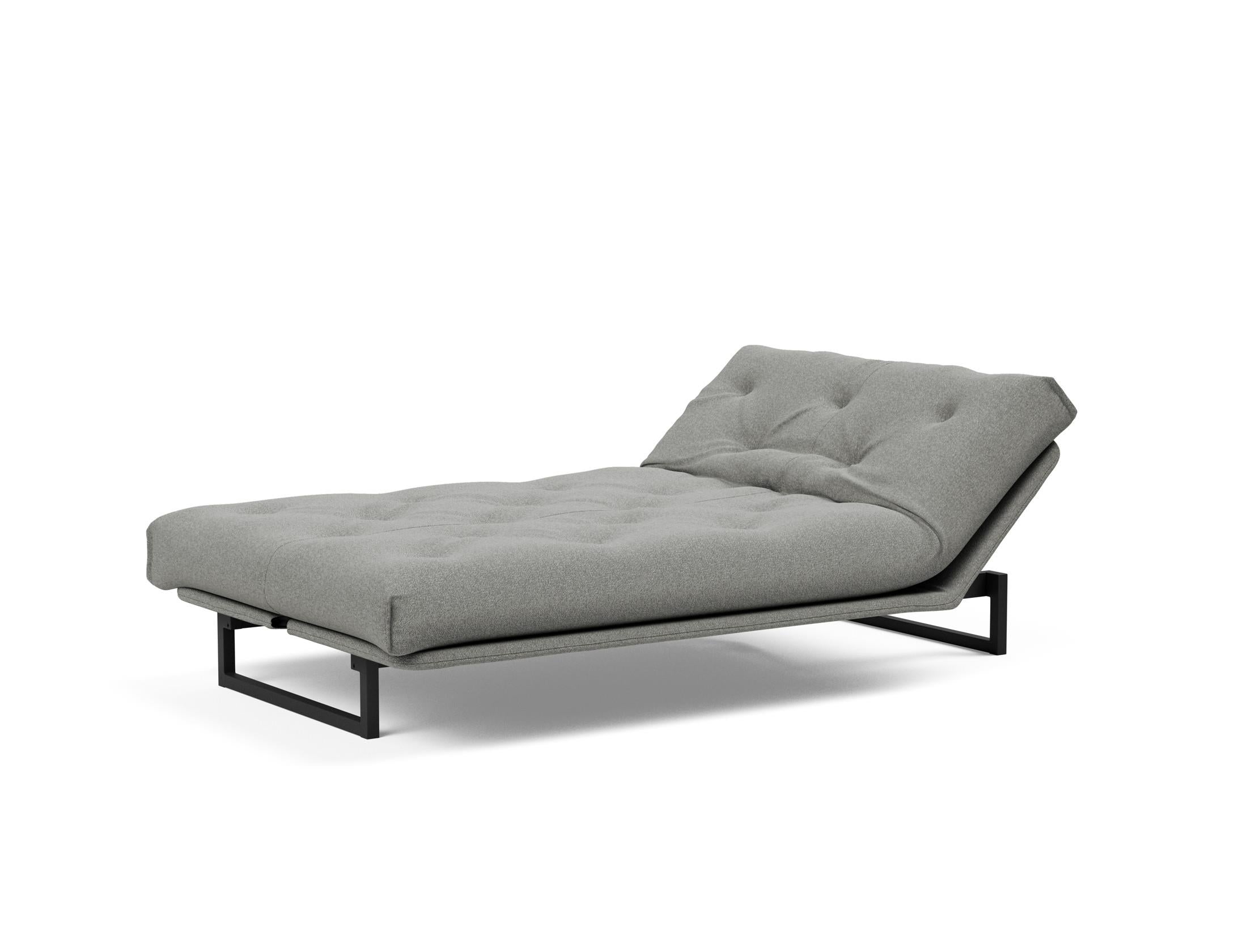 Fraction 120 Bettsofa Nordic: Elegantes Schlafsofa mit hochwertigem Soft Spring Bezug, perfekt für entspannte Nächte und modernes Wohndesign.