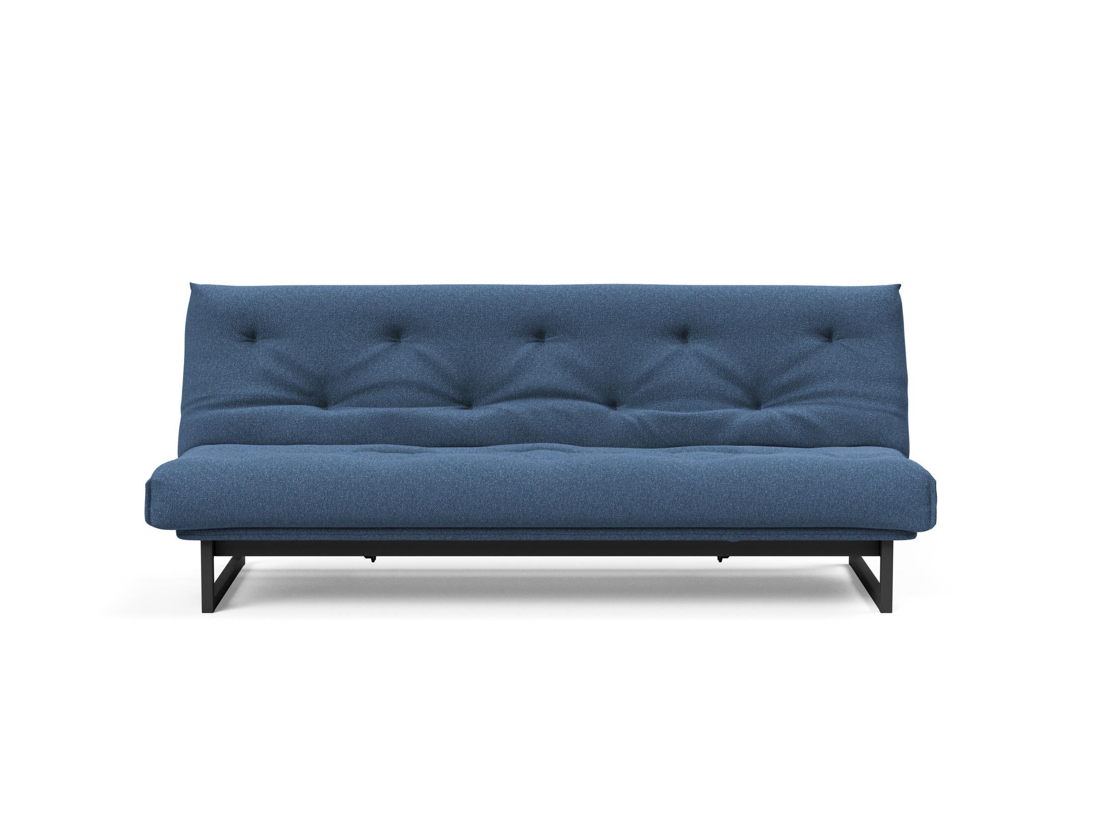 Fraction 120 Bettsofa Nordic: Elegantes Schlafsofa mit hochwertigem Soft Spring Bezug, perfekt für entspannte Nächte und modernes Wohndesign.